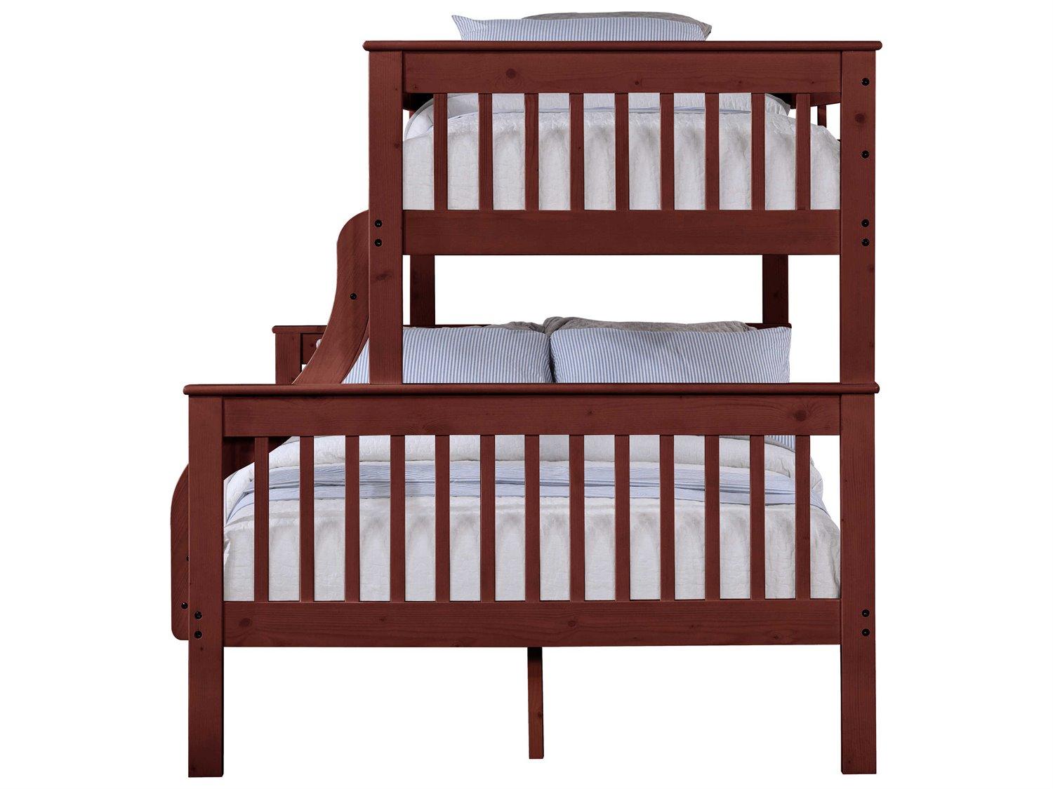 Acme Furniture Marita Cherry Red Pine Wood Bunk Bed