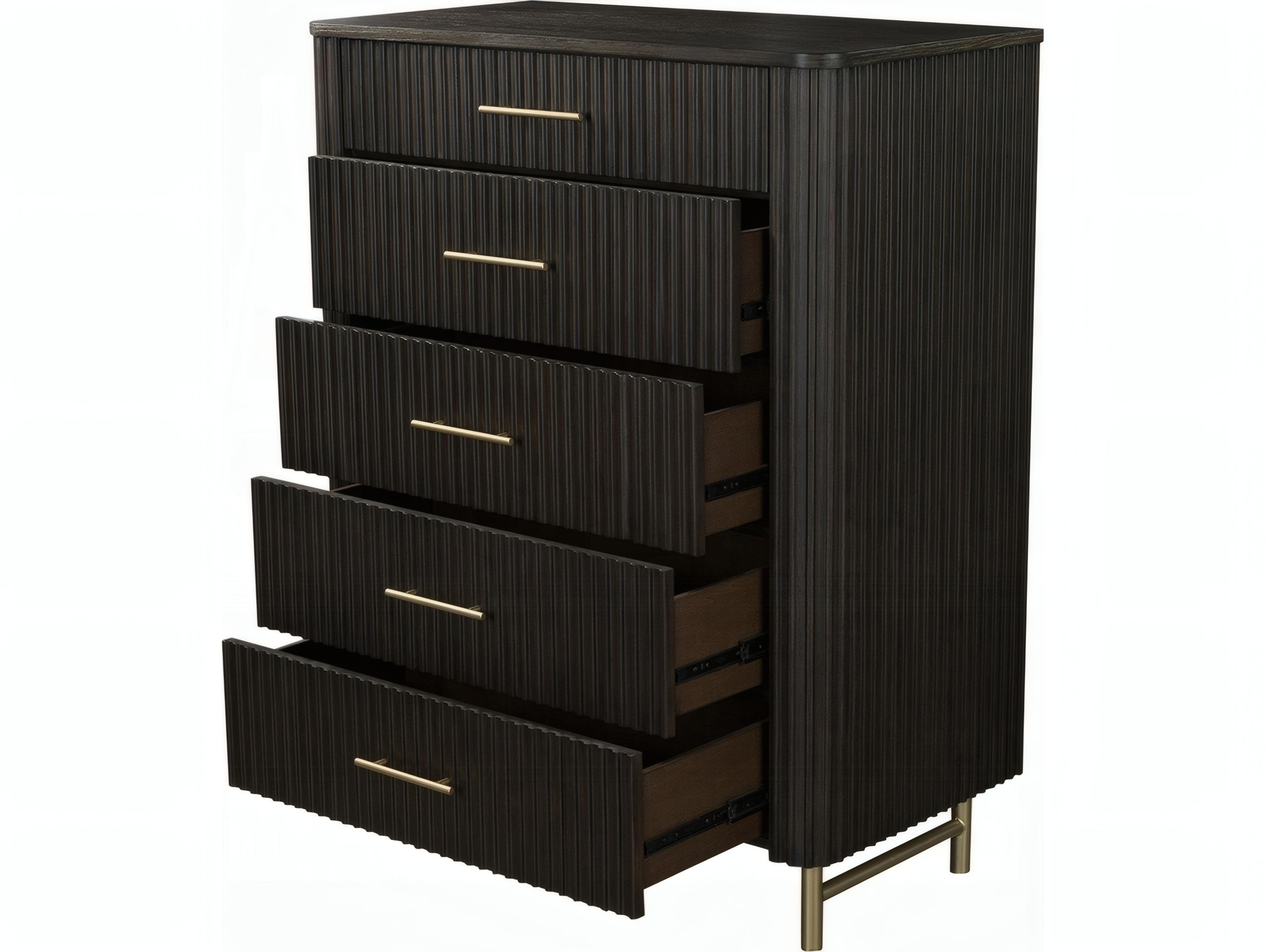 Acme Furniture Clayten Espresso Brown Rubberwood Accent Chest