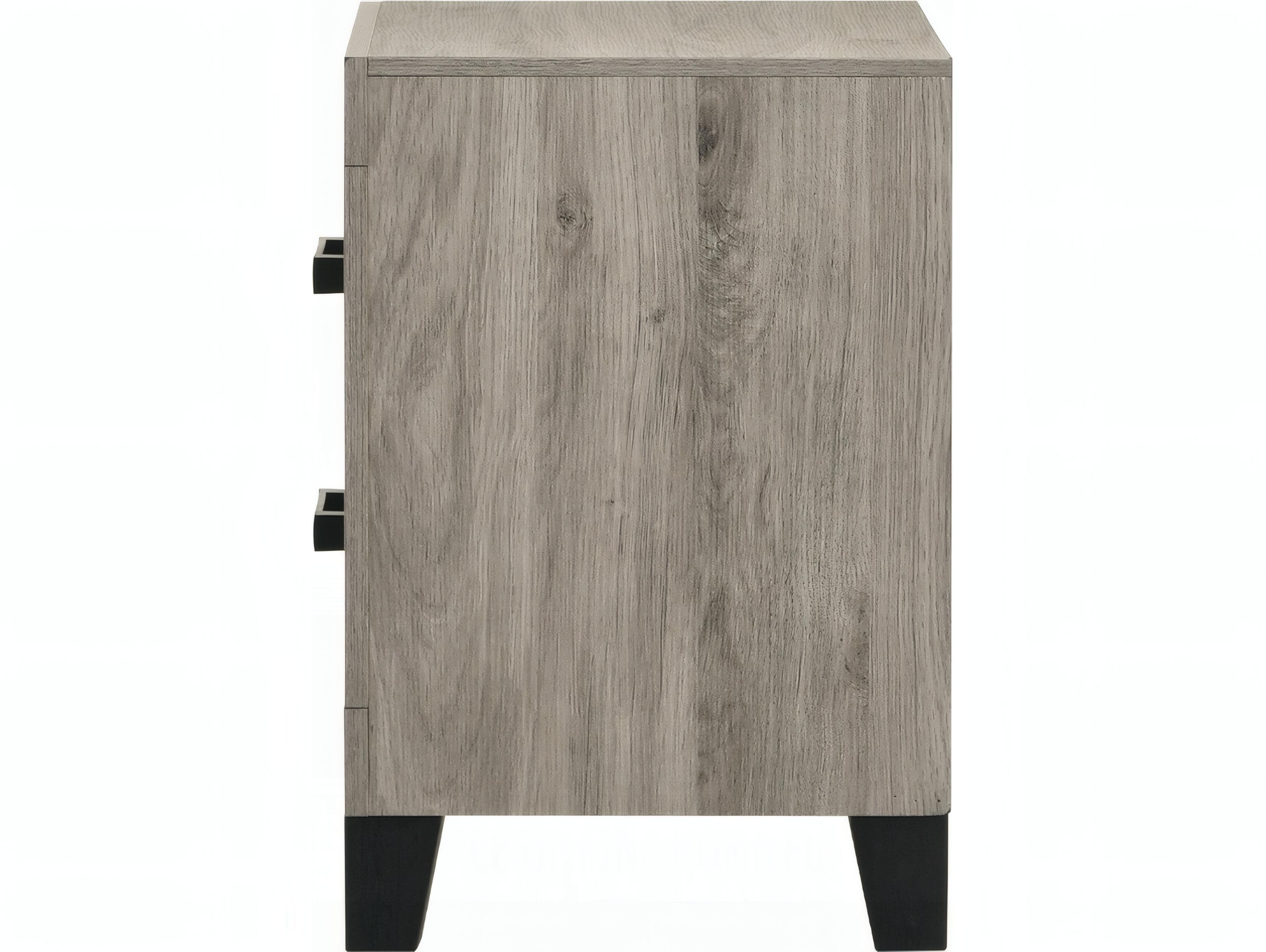 Acme Furniture Mari 2-Drawers Rubberwood Nightstand