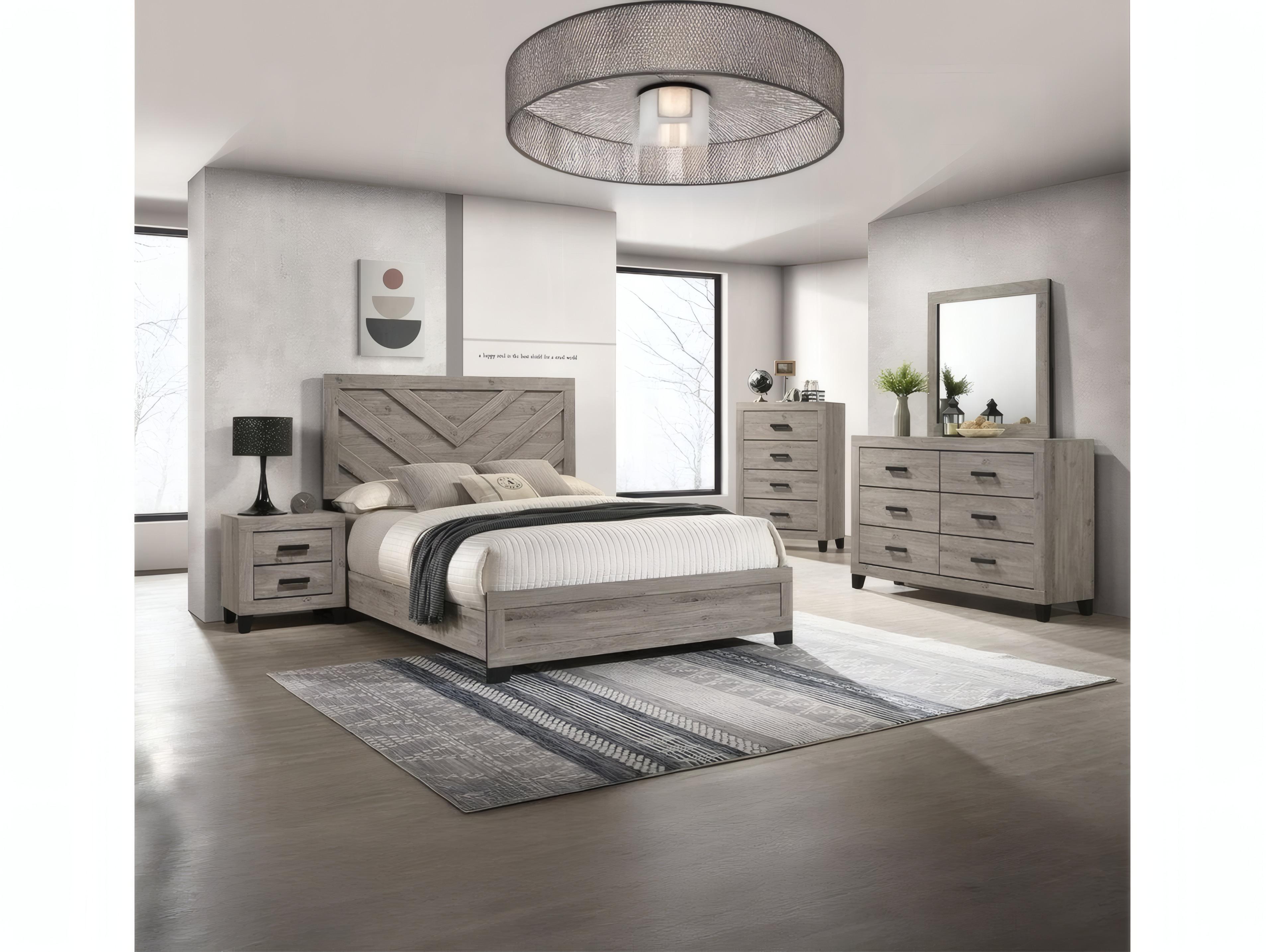 Acme Furniture Mari Light Gray Square Wall Mirror