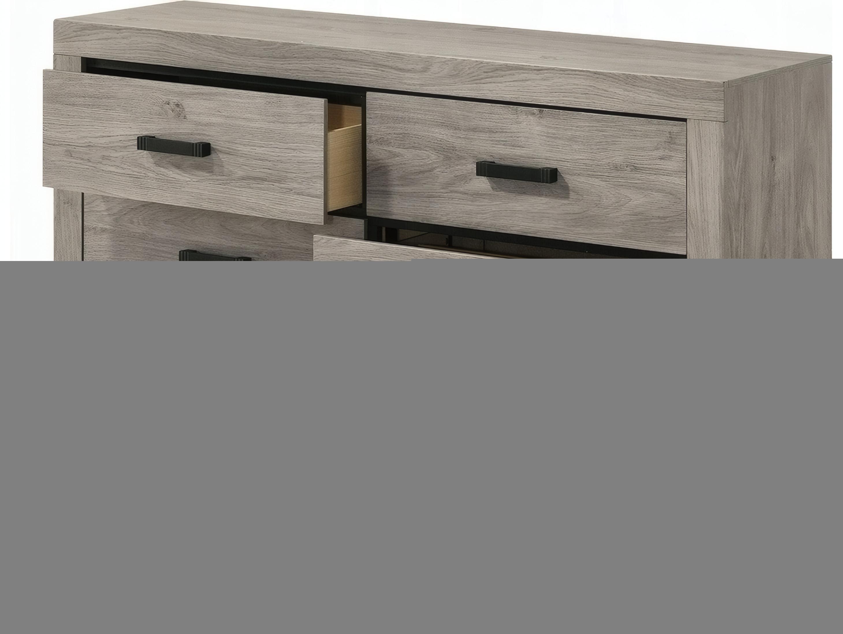 Acme Furniture Mari 6-Drawers Rubberwood Double Dresser