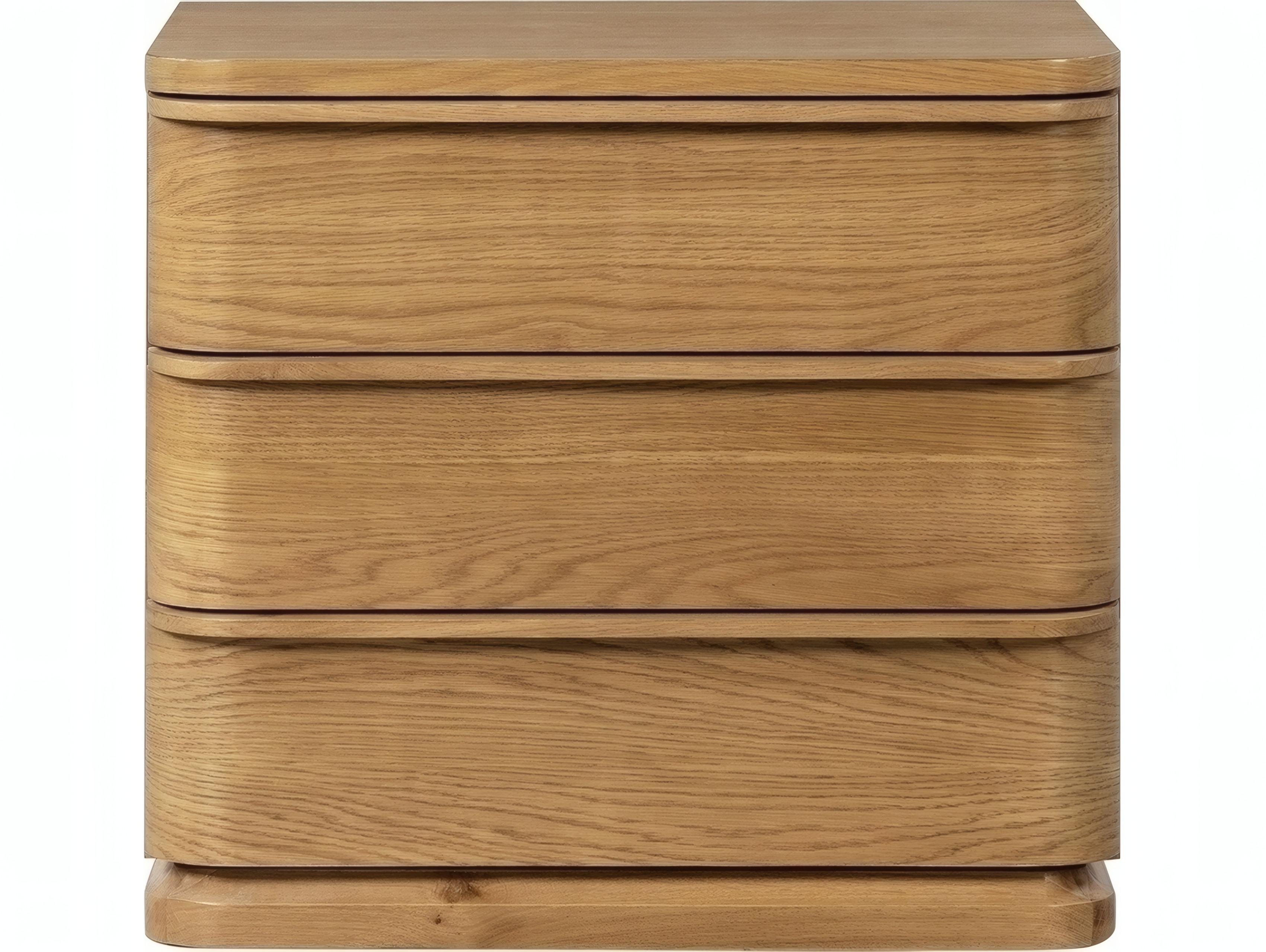 Acme Furniture Zoey 3-Drawers Oak Wood Nightstand