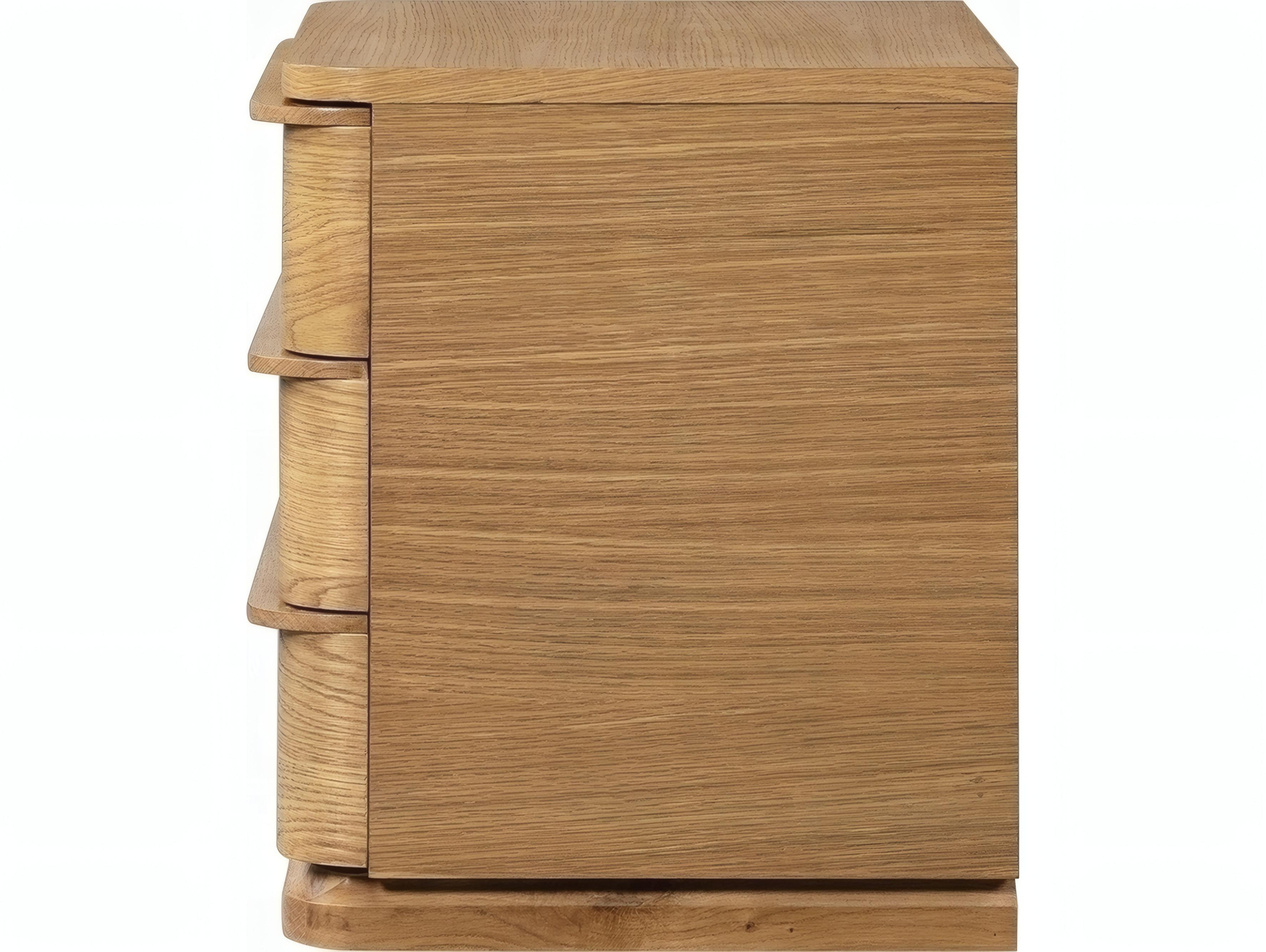 Acme Furniture Zoey 3-Drawers Oak Wood Nightstand