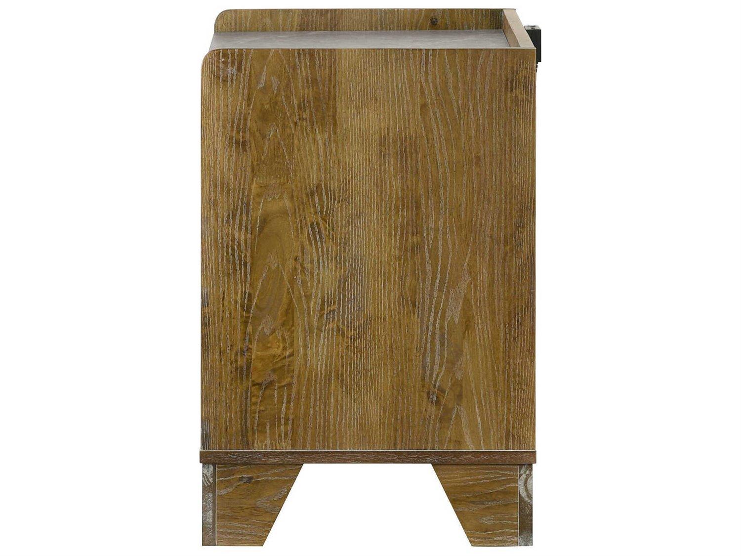 Acme Furniture Garcia 1-Drawer Rubberwood Nightstand