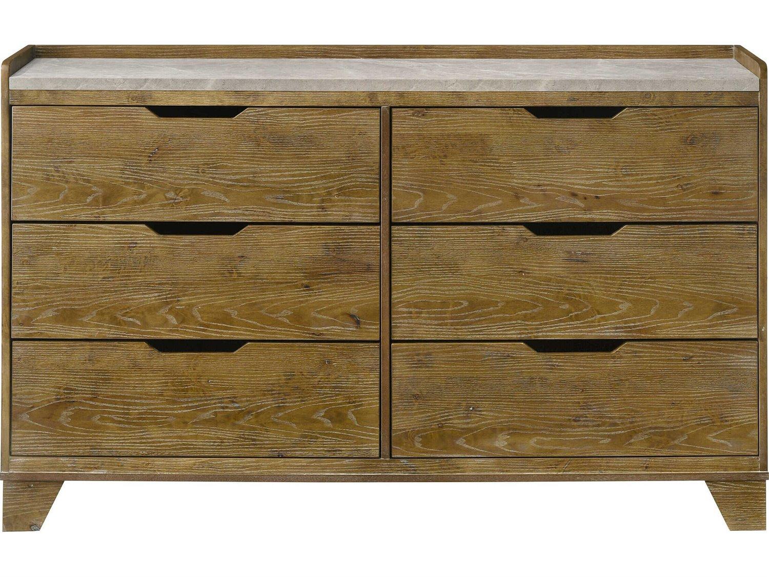 Acme Furniture Garcia 6-Drawers Rubberwood Double Dresser
