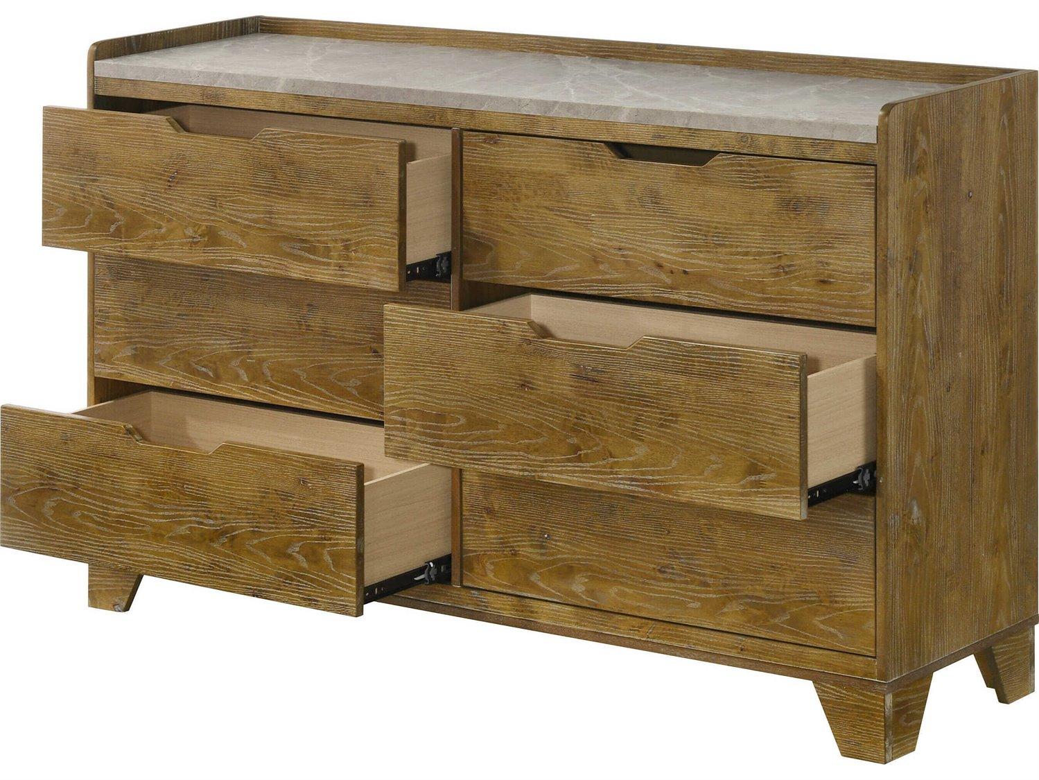 Acme Furniture Garcia 6-Drawers Rubberwood Double Dresser