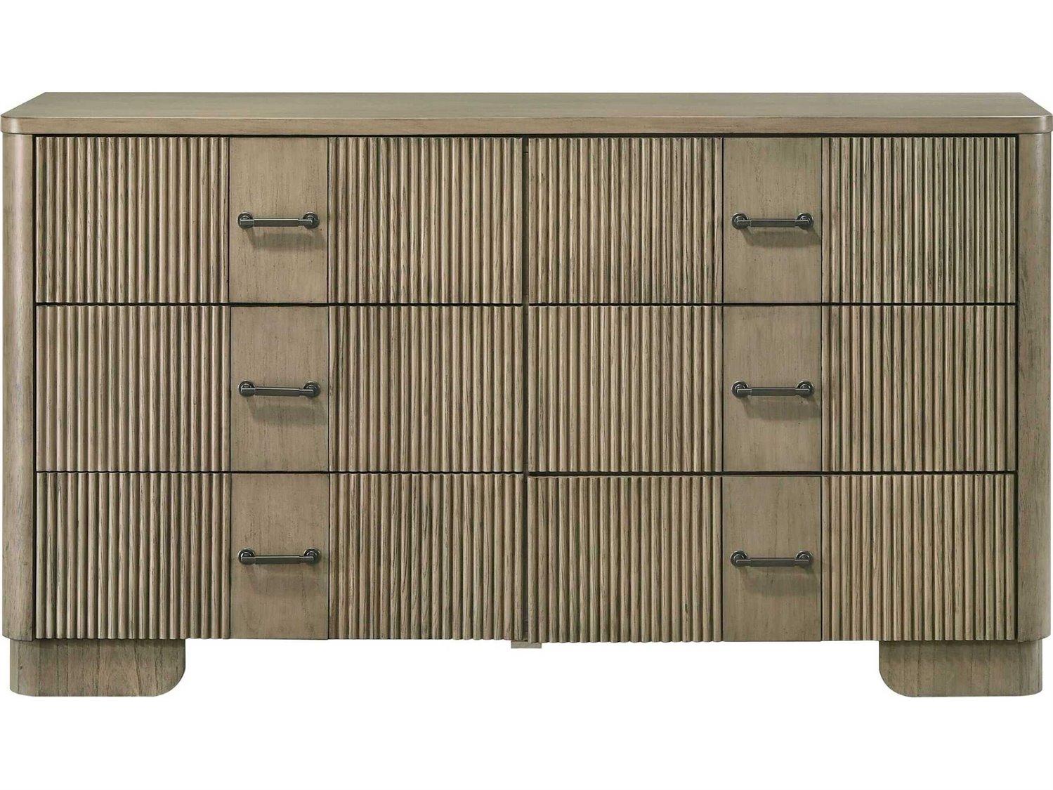 Acme Furniture Lakkari 6-Drawers Rubberwood Double Dresser