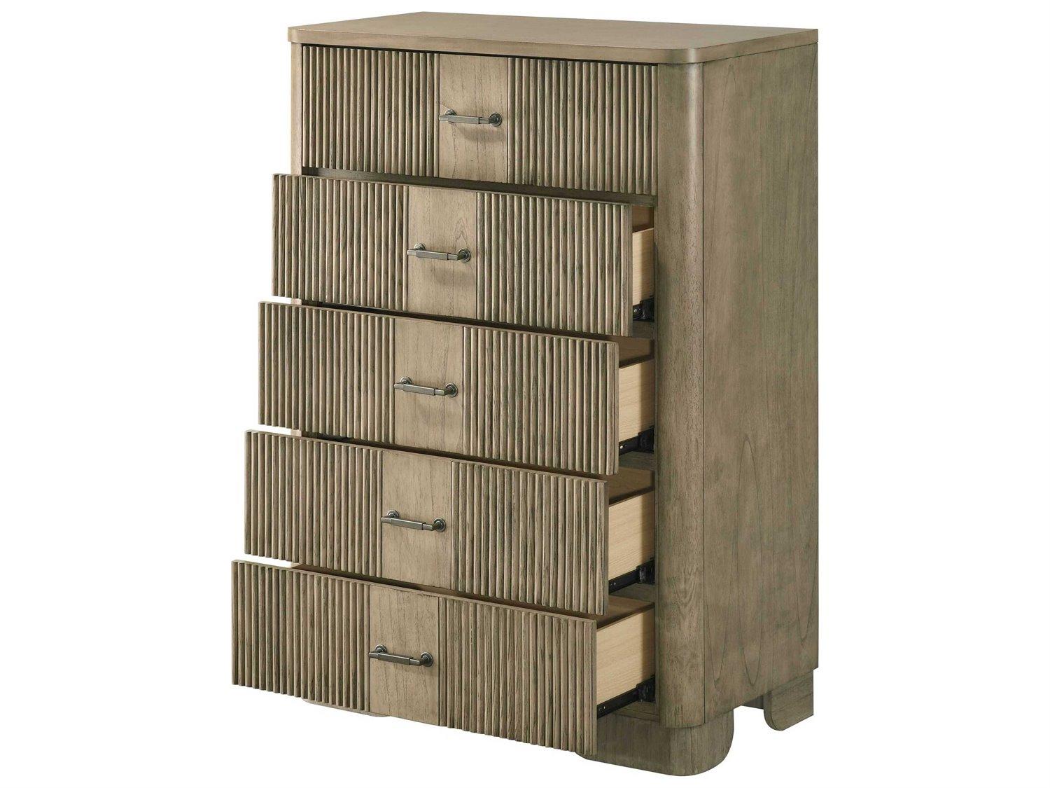 Acme Furniture Lakkari Antique Oak Rubberwood Accent Chest