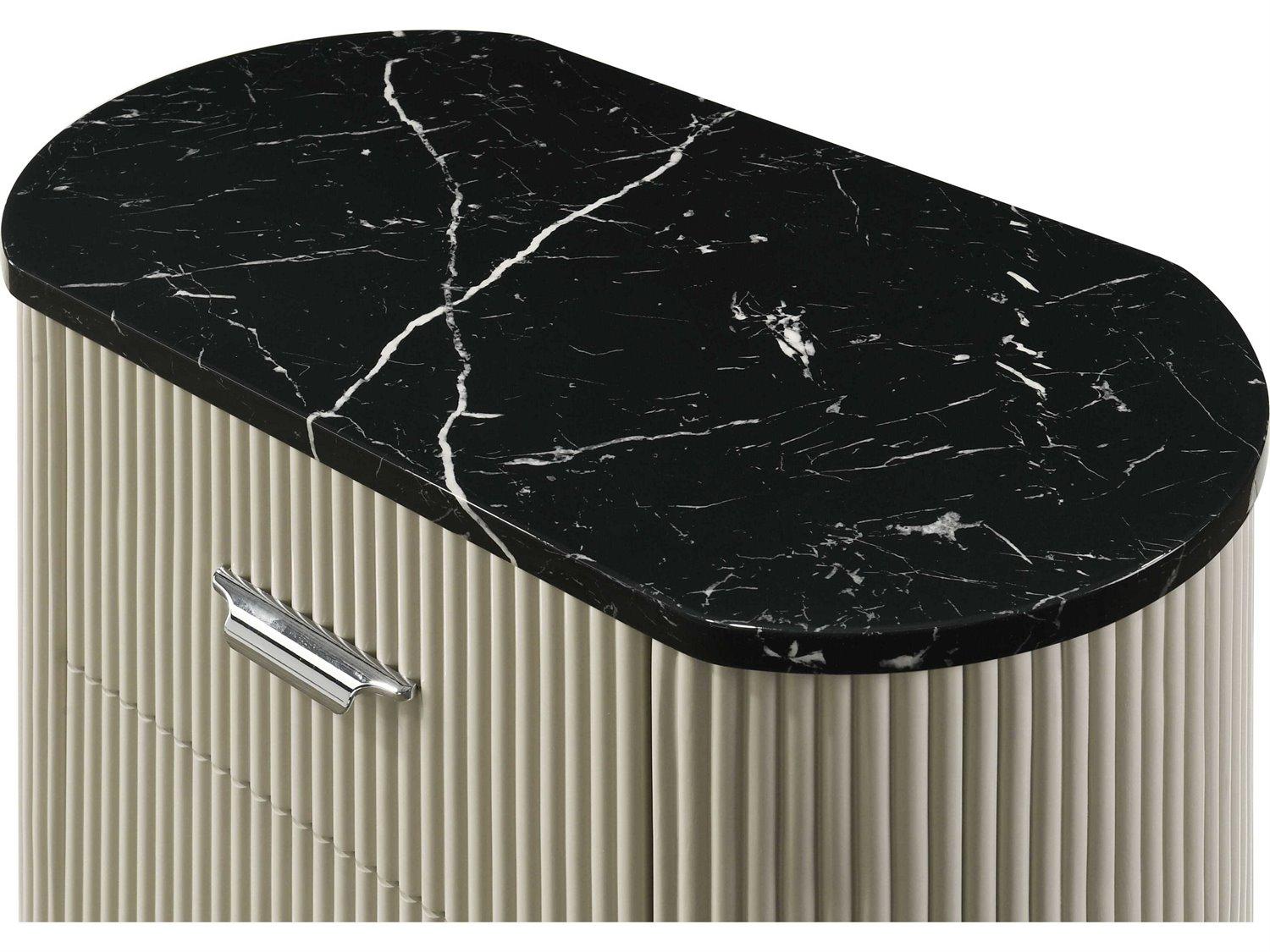 Acme Furniture Travonte 2-Drawers Rubberwood Nightstand