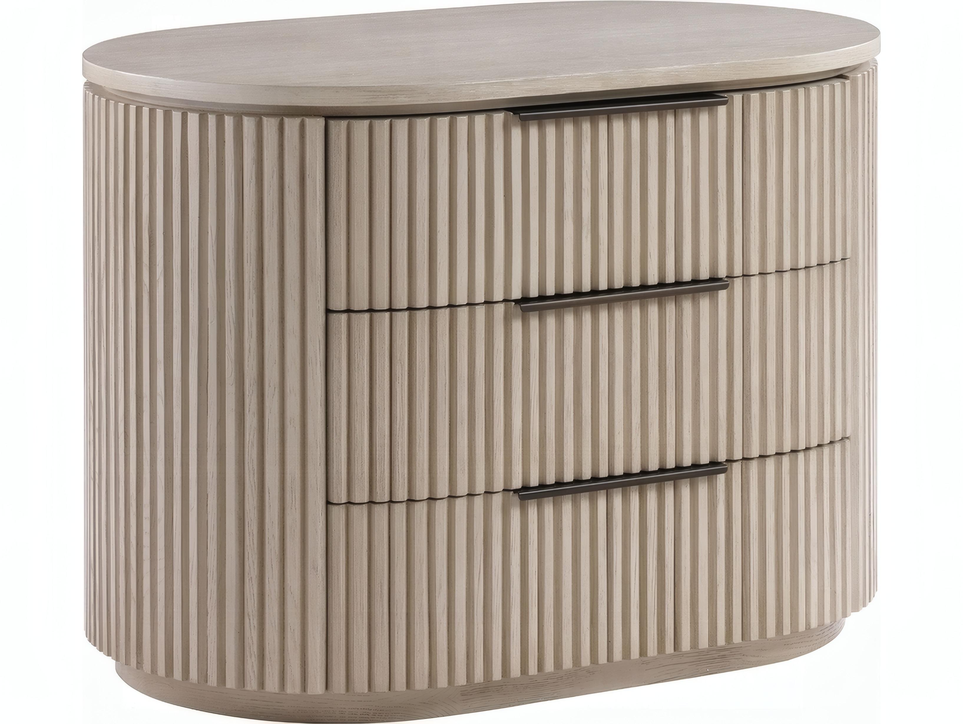 Acme Furniture Leanna 3-Drawers Natural Oak Wood Nightstand