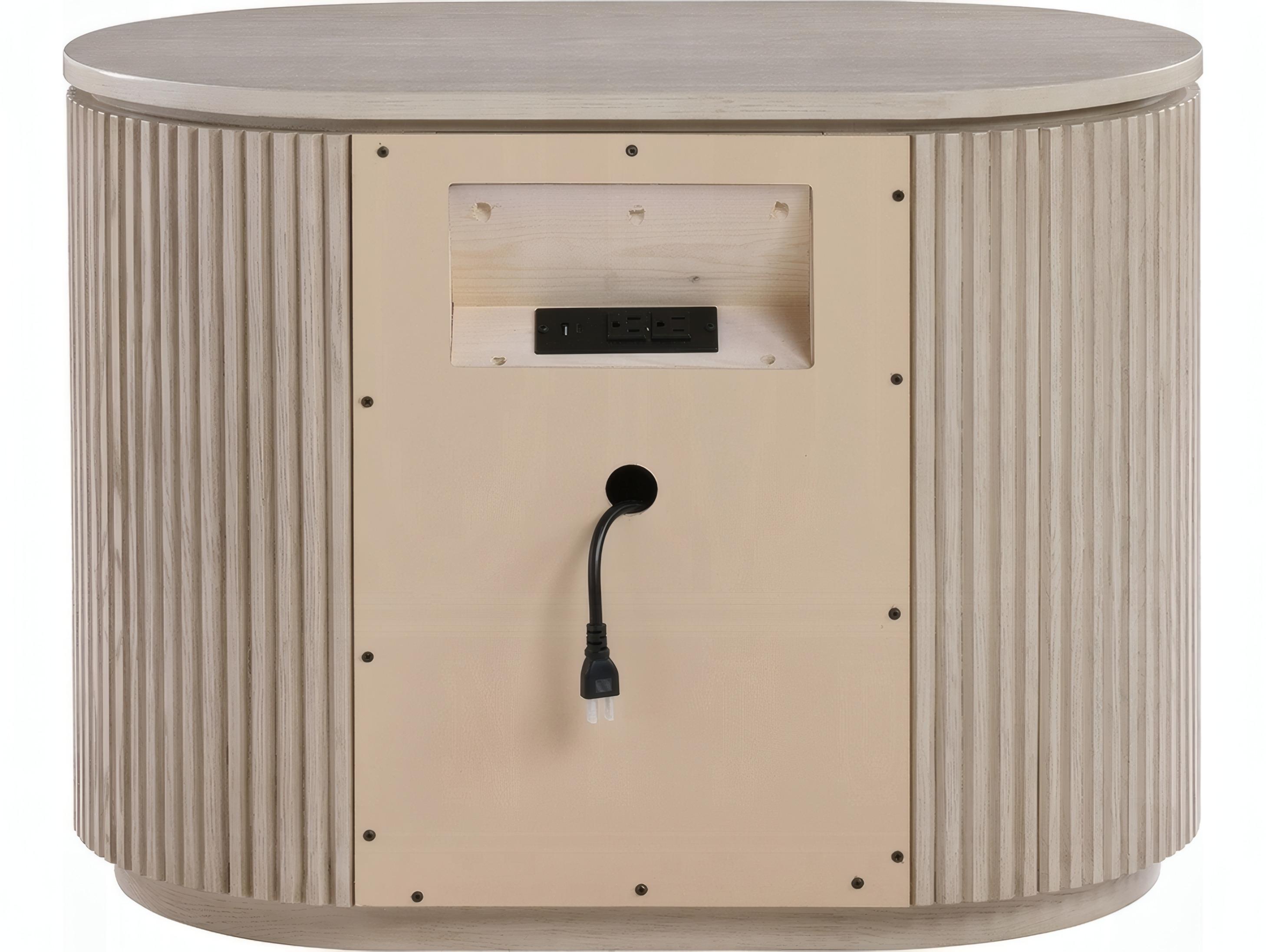 Acme Furniture Leanna 3-Drawers Natural Oak Wood Nightstand