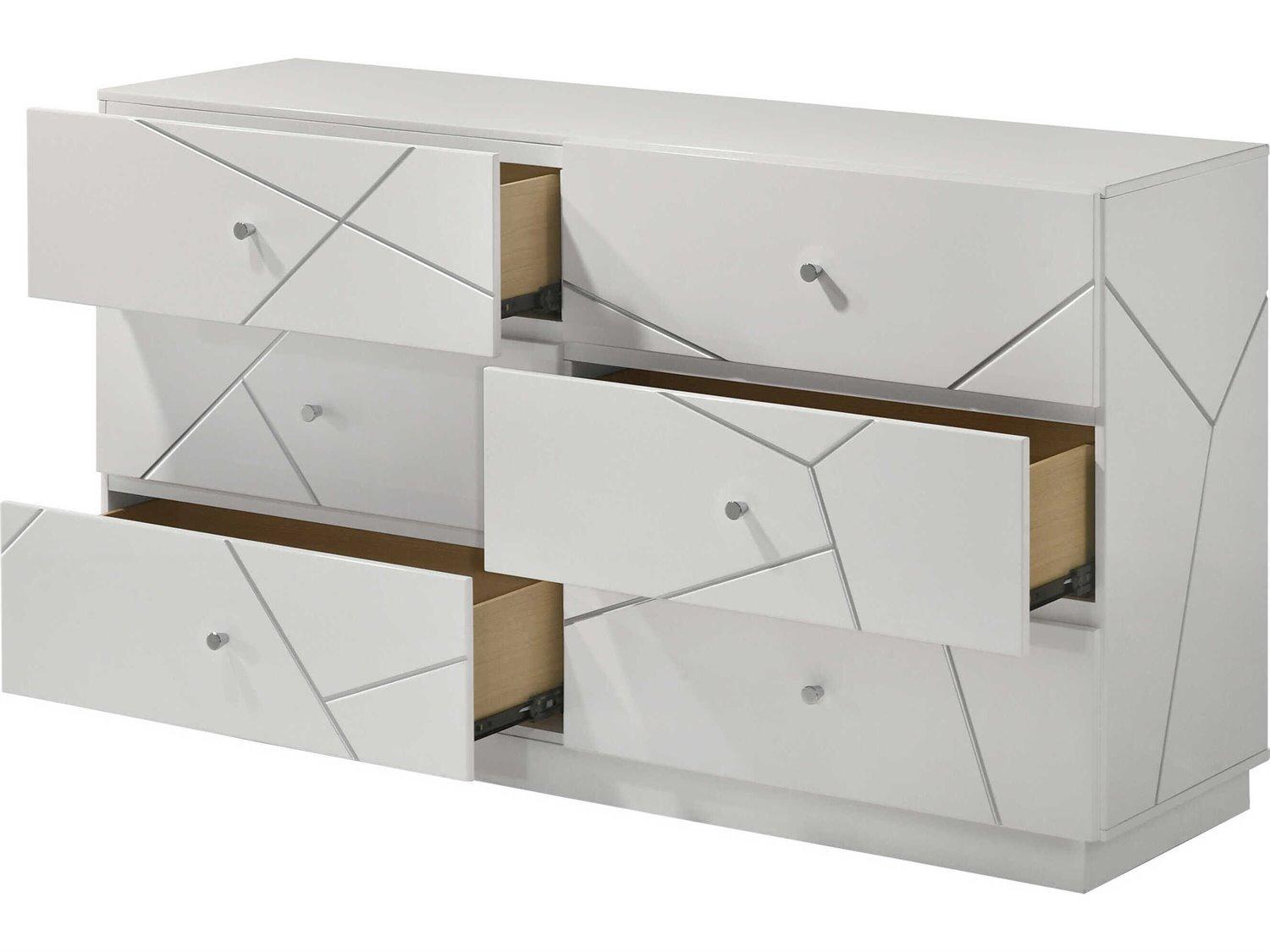 Acme Furniture Esther 6-Drawers Plywood Double Dresser