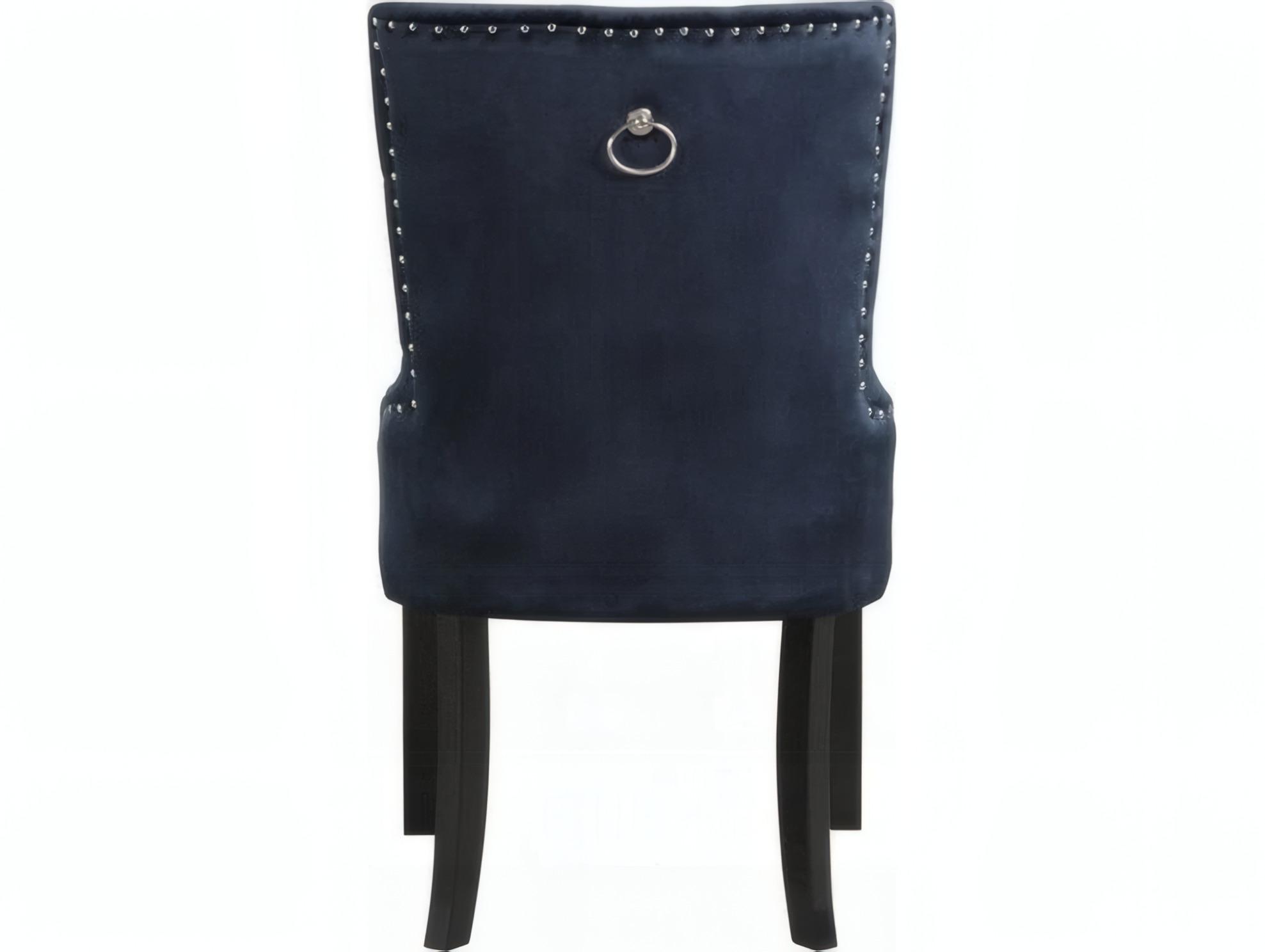 Acme Furniture Varian Poplar Wood Black Velvet Upholstered Armless Dining Chair