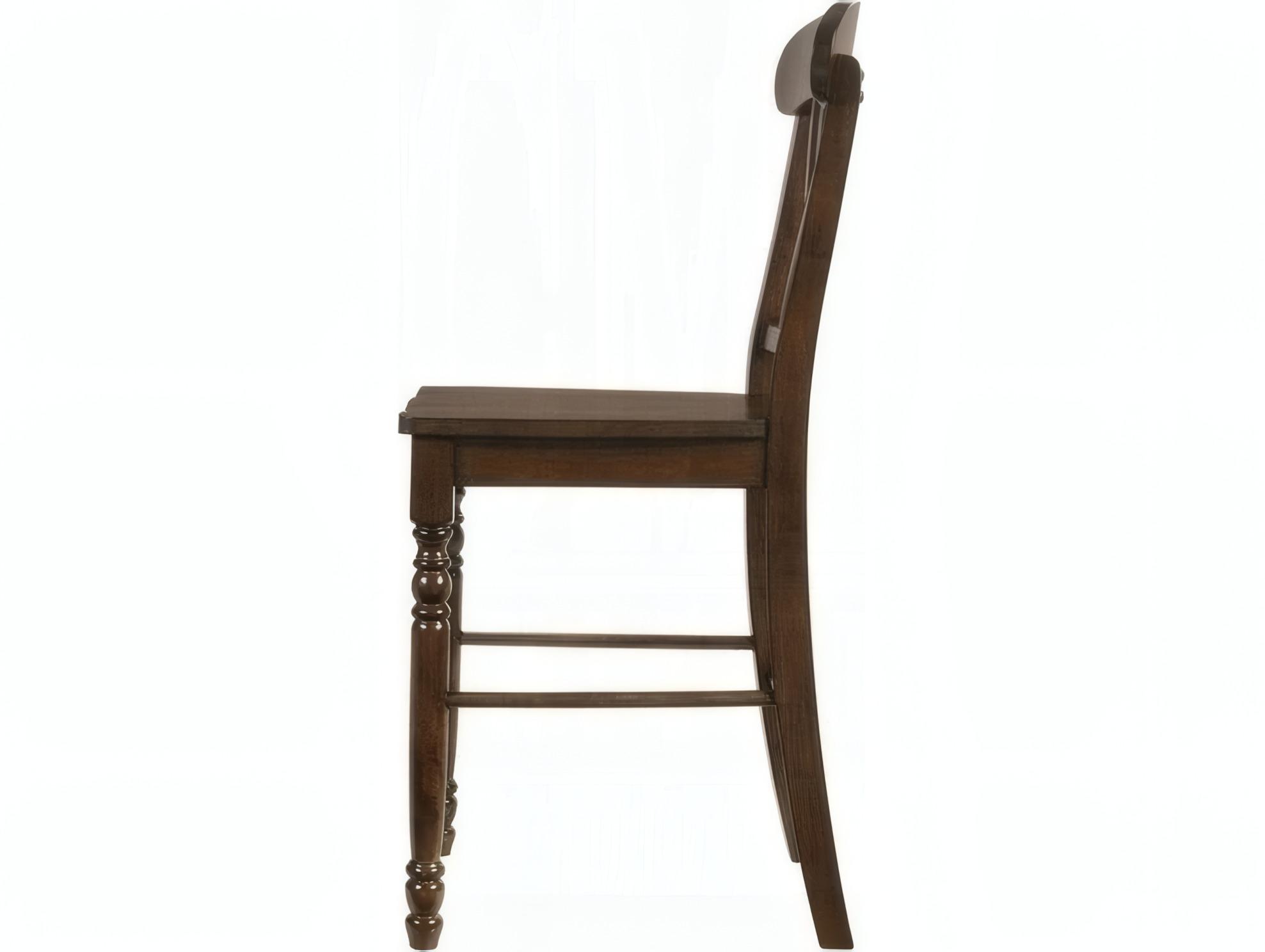 Acme Furniture Dylan Walnut Rubberwood Counter Stool