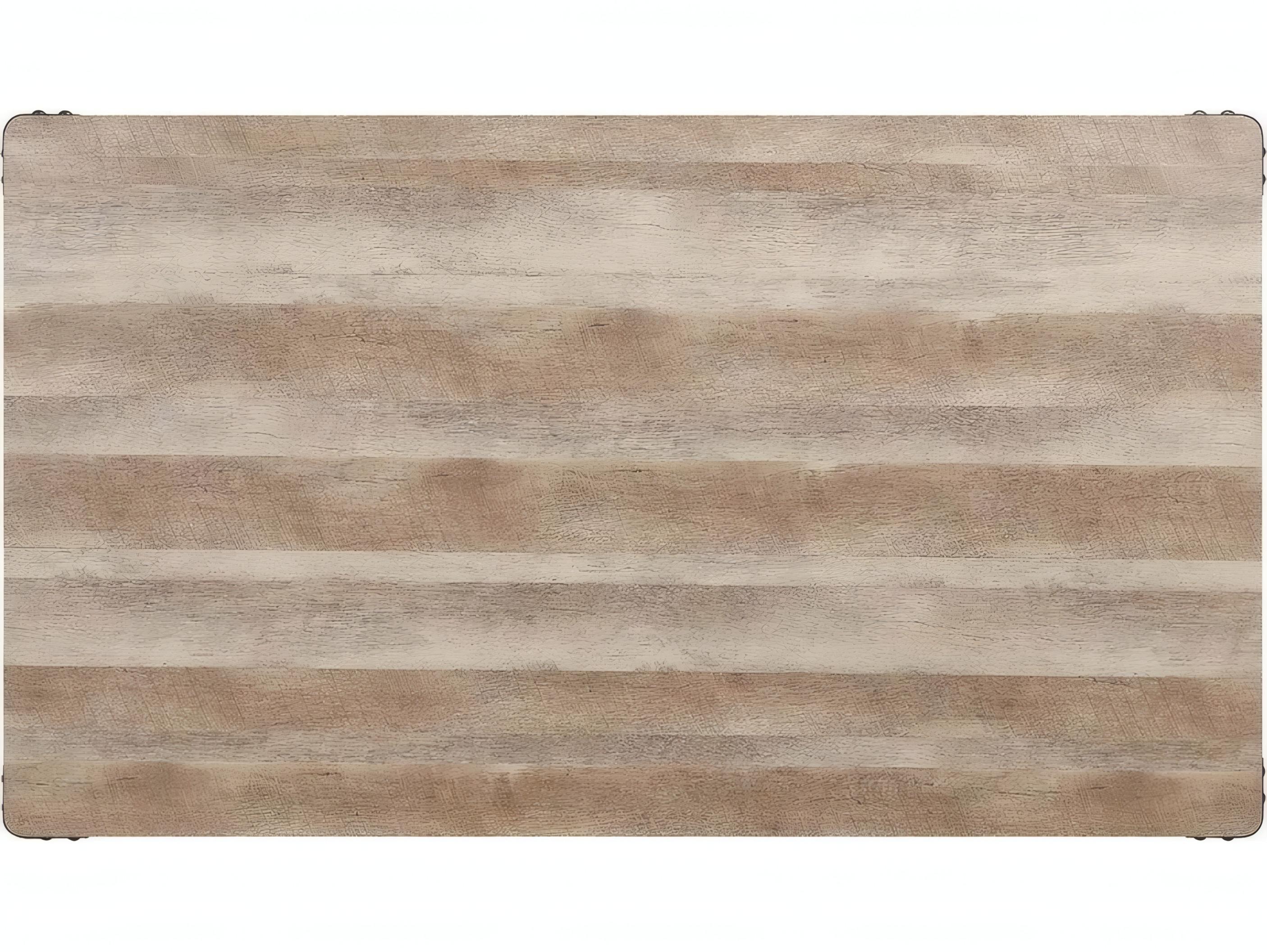 Acme Furniture Edina Rectangular Wood Oak Sandy Black Dining Table