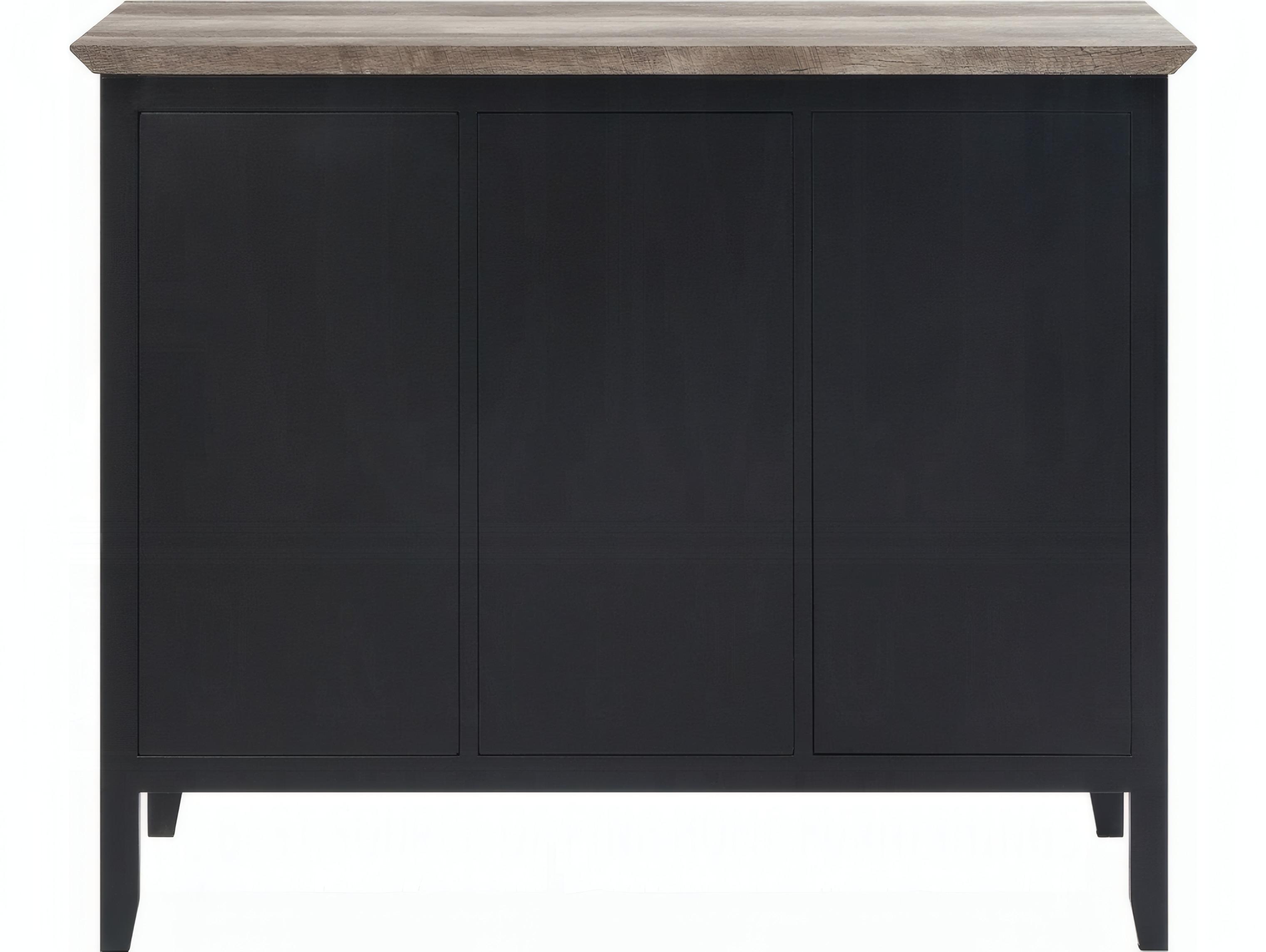 Acme Furniture Zudora 47" Antique Oak Black Sideboard
