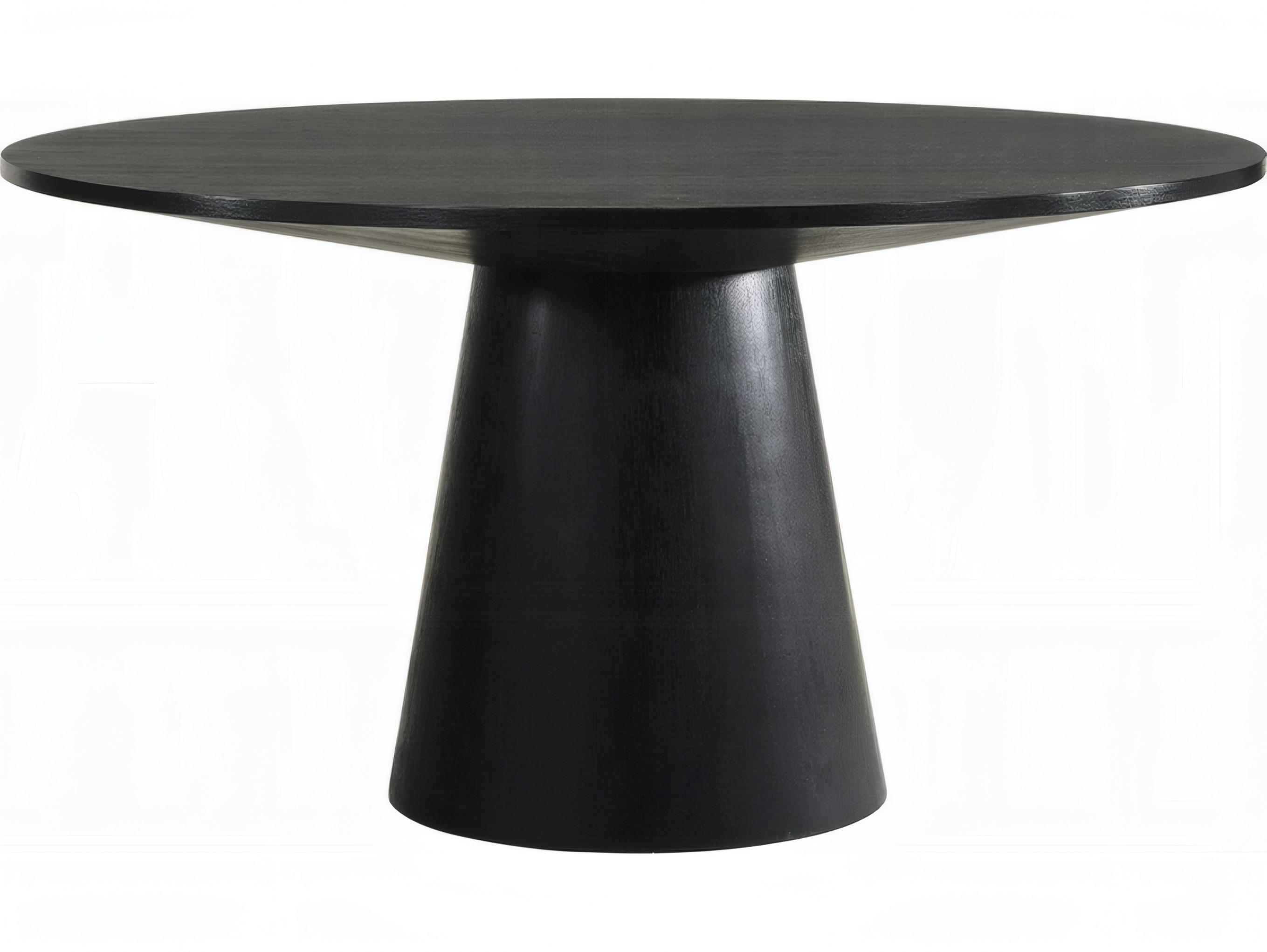 Acme Furniture Froja Round Wood Black Dining Table