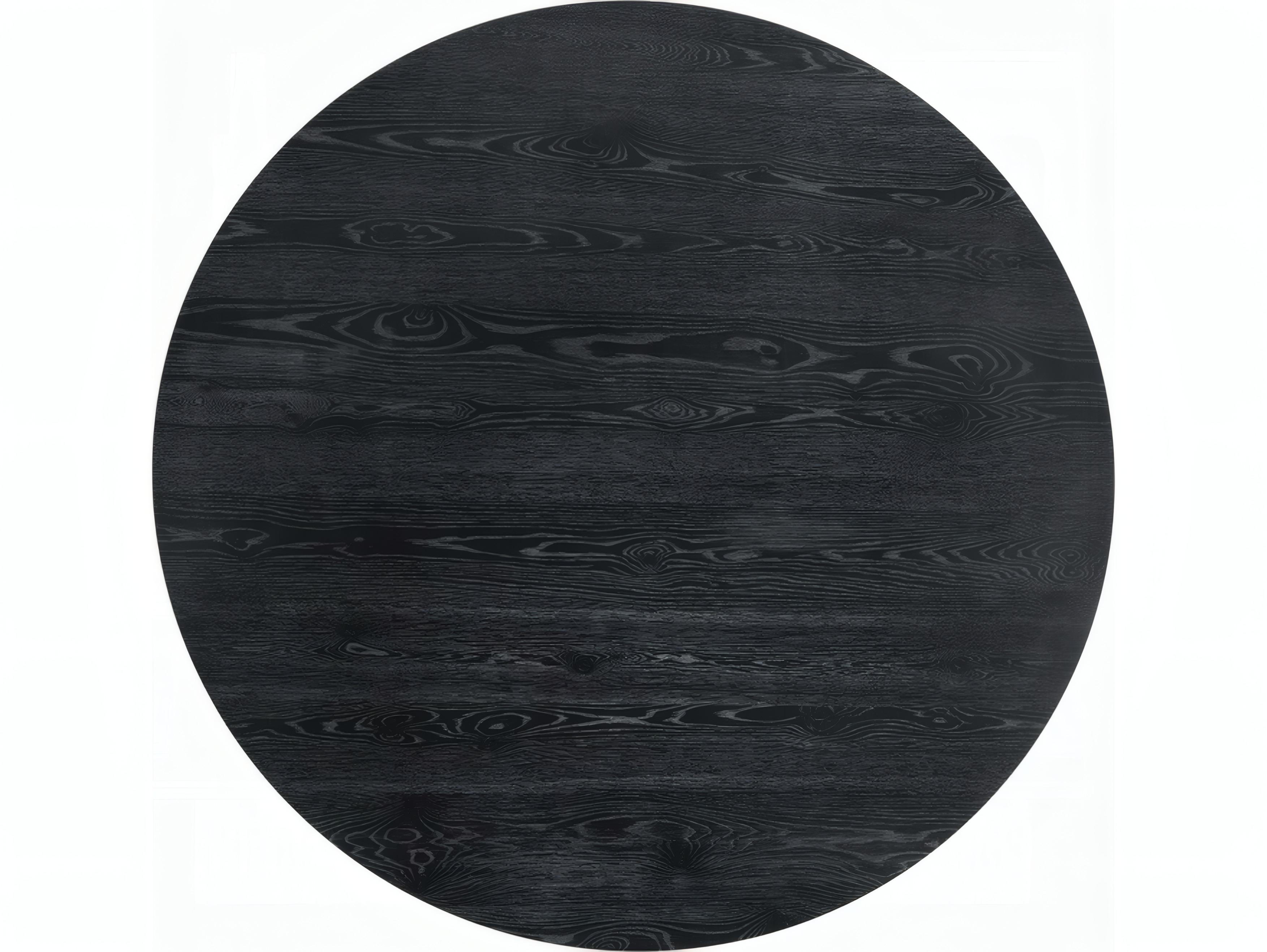 Acme Furniture Froja Round Wood Black Dining Table