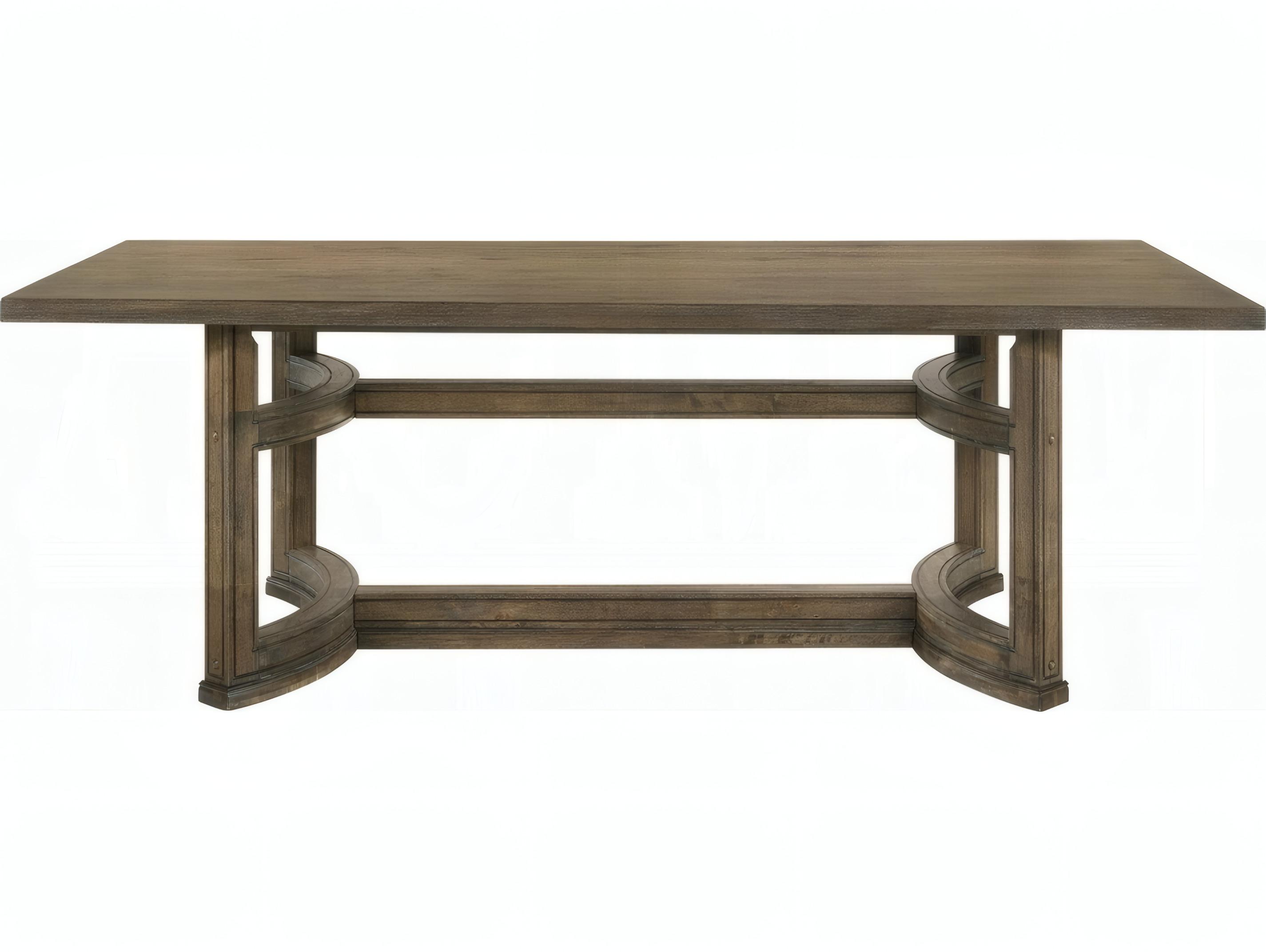 Acme Furniture Parfield Rectangular Wood Weathered Oak Dining Table