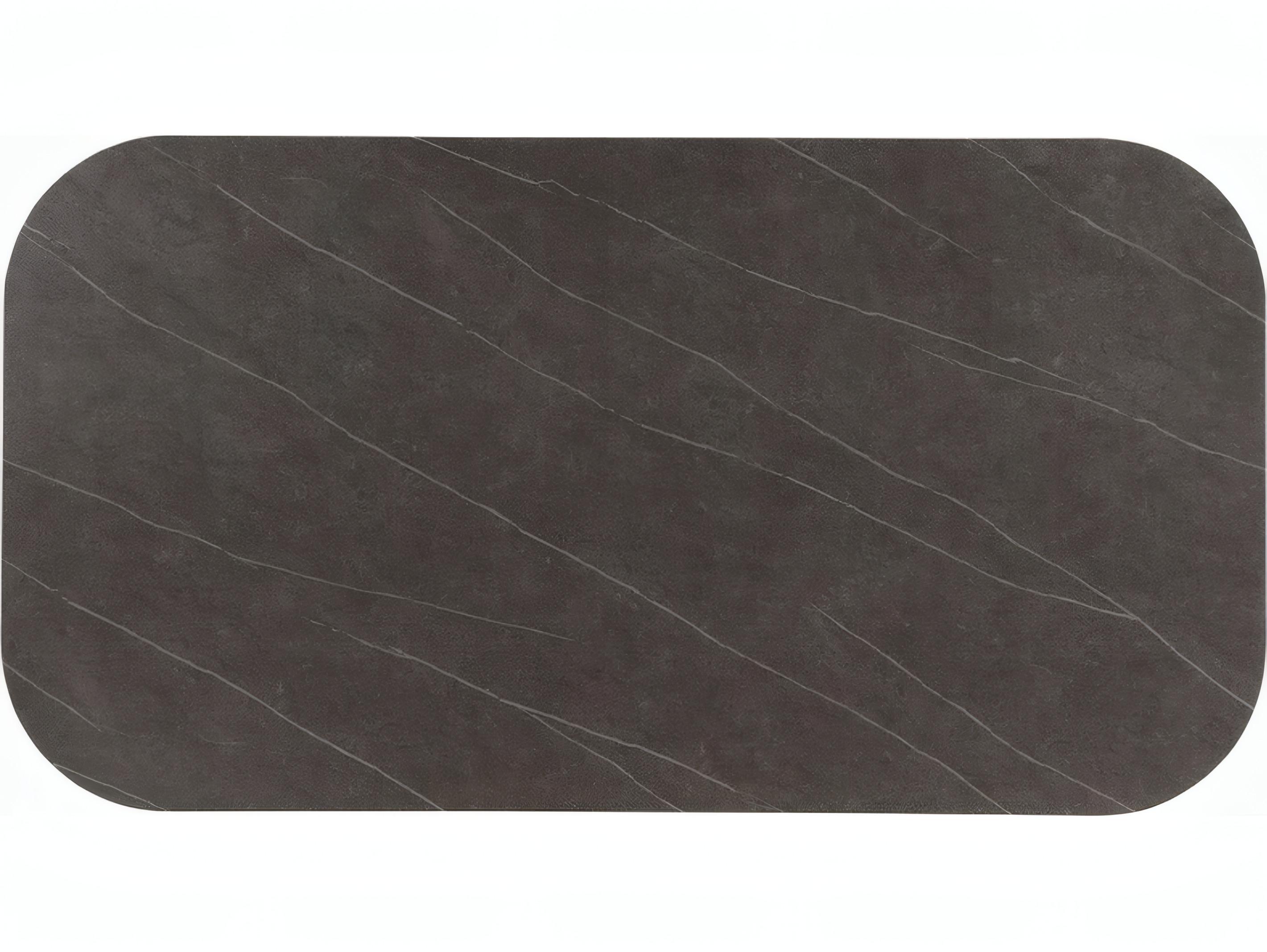 Acme Furniture Kasa Rectangular Sintered Stone Top Champagne Dining Table