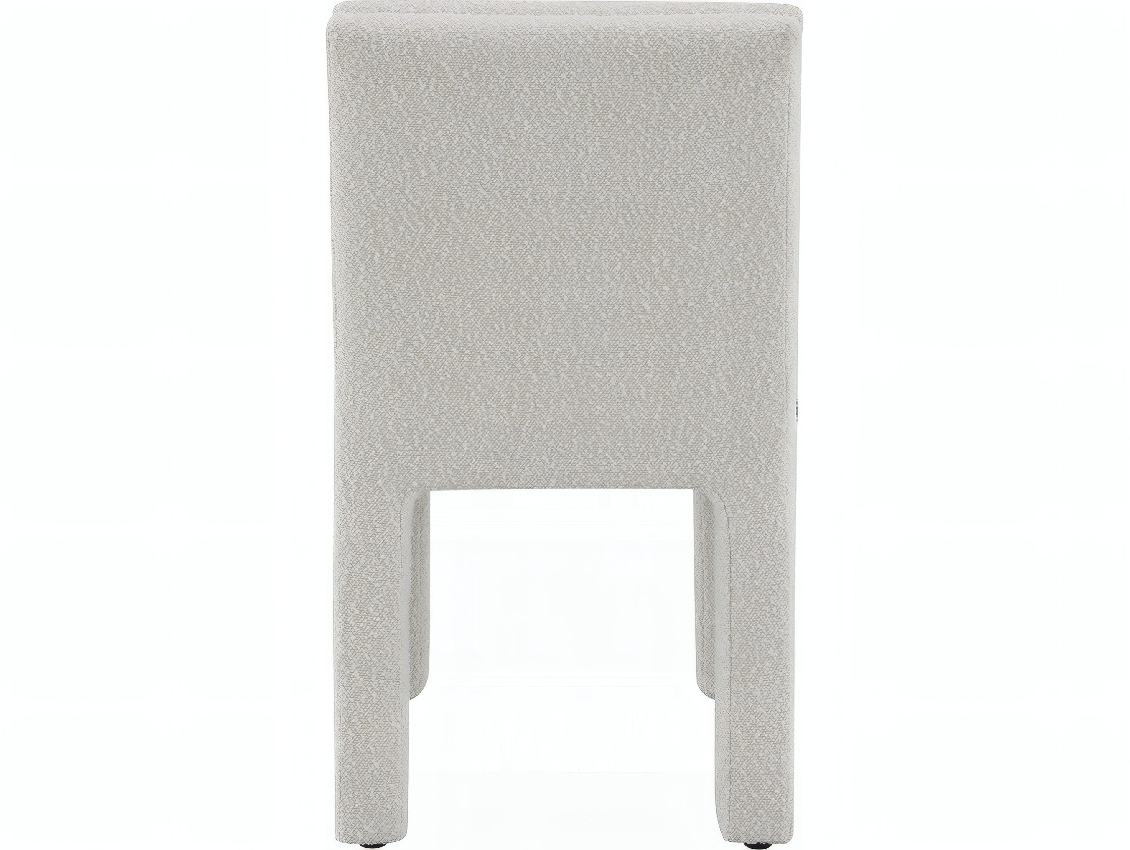 Acme Furniture Hettie Plywood Beige Upholstered Armless Dining Chair Set of 2