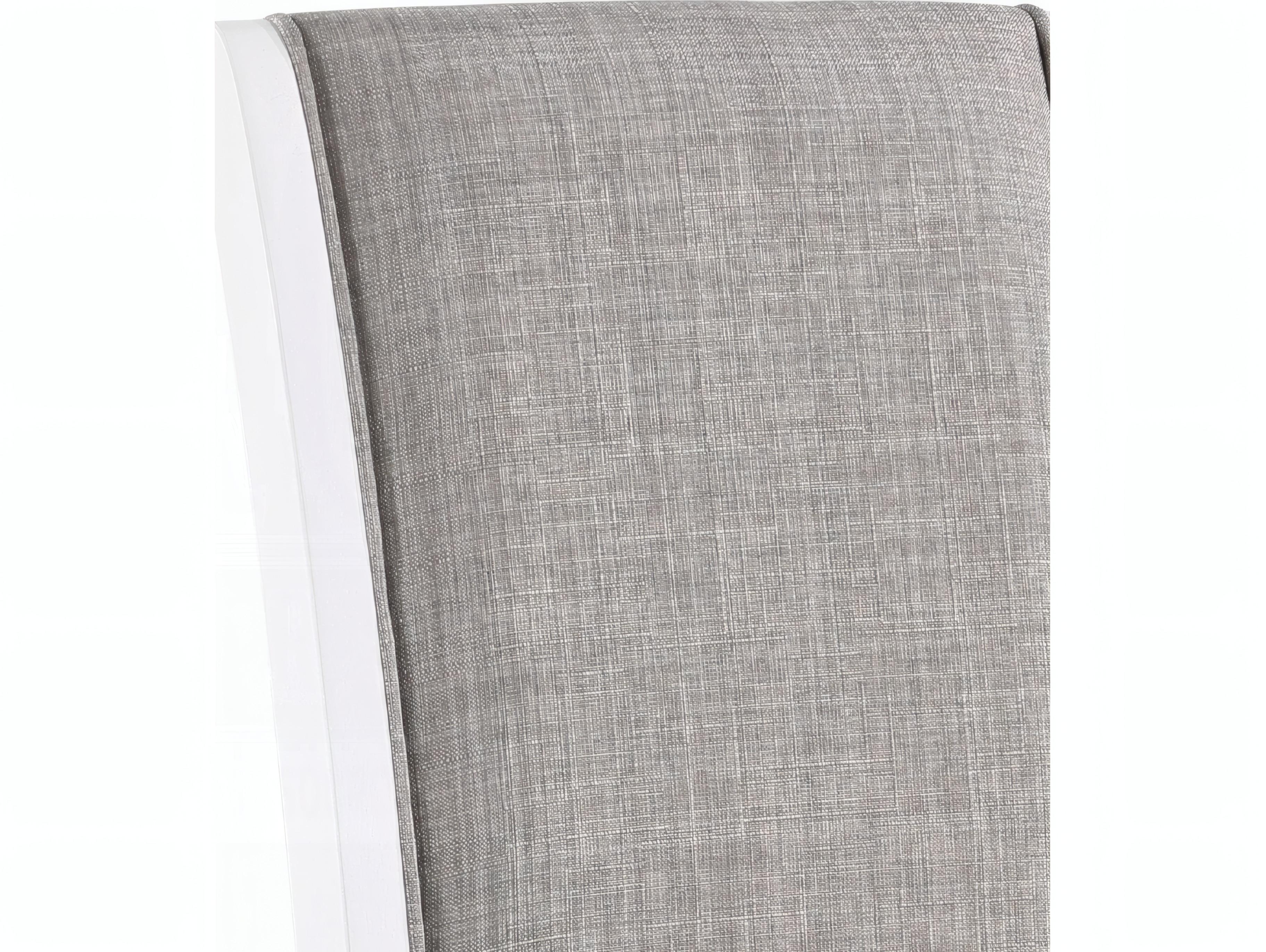 Acme Furniture Hollyn Plywood Gray Upholstered Armless Dining Chair Set of 2