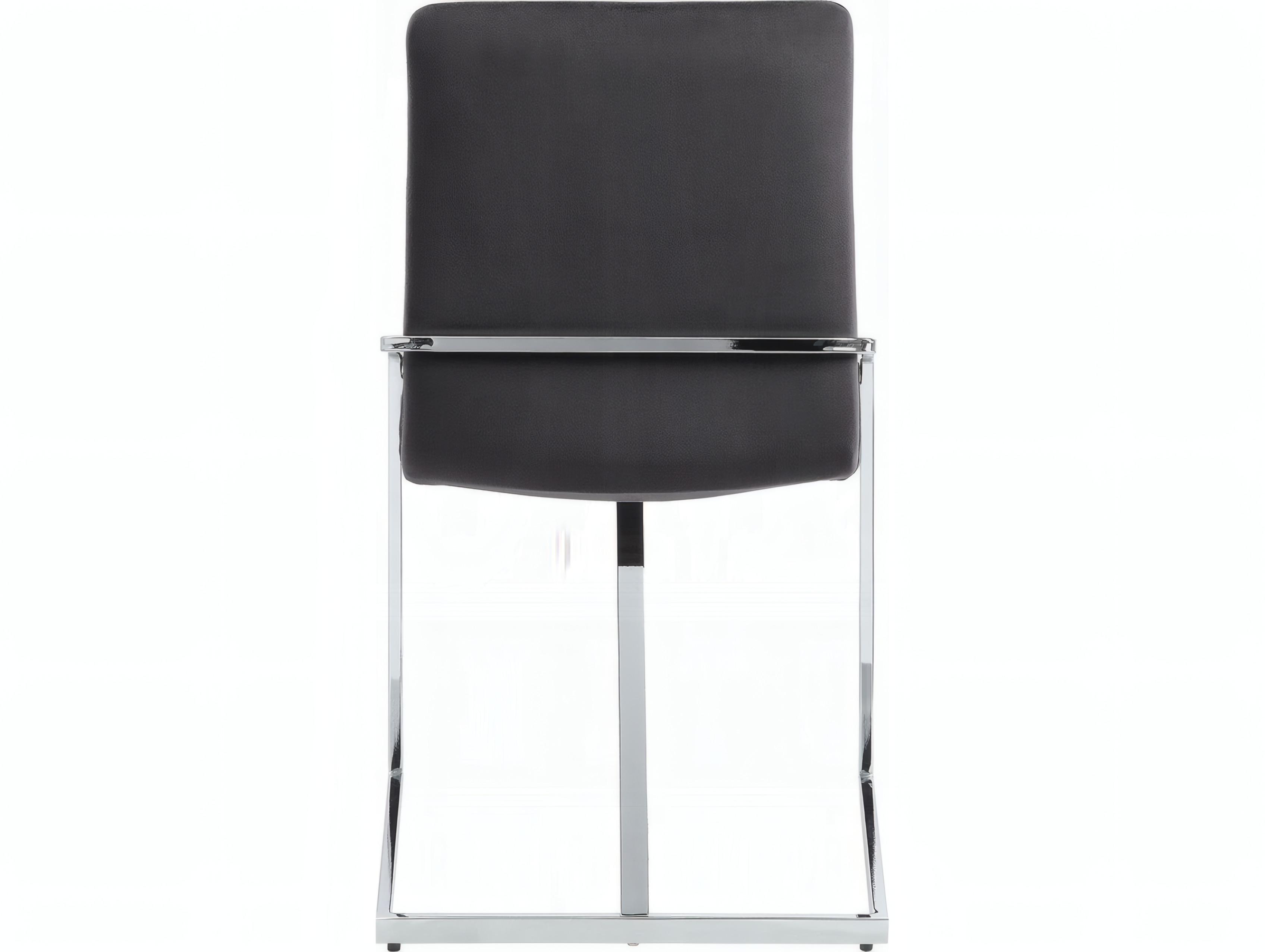 Acme Furniture Plywood Gray Velvet Upholstered Armless Dining Chair Set of 2