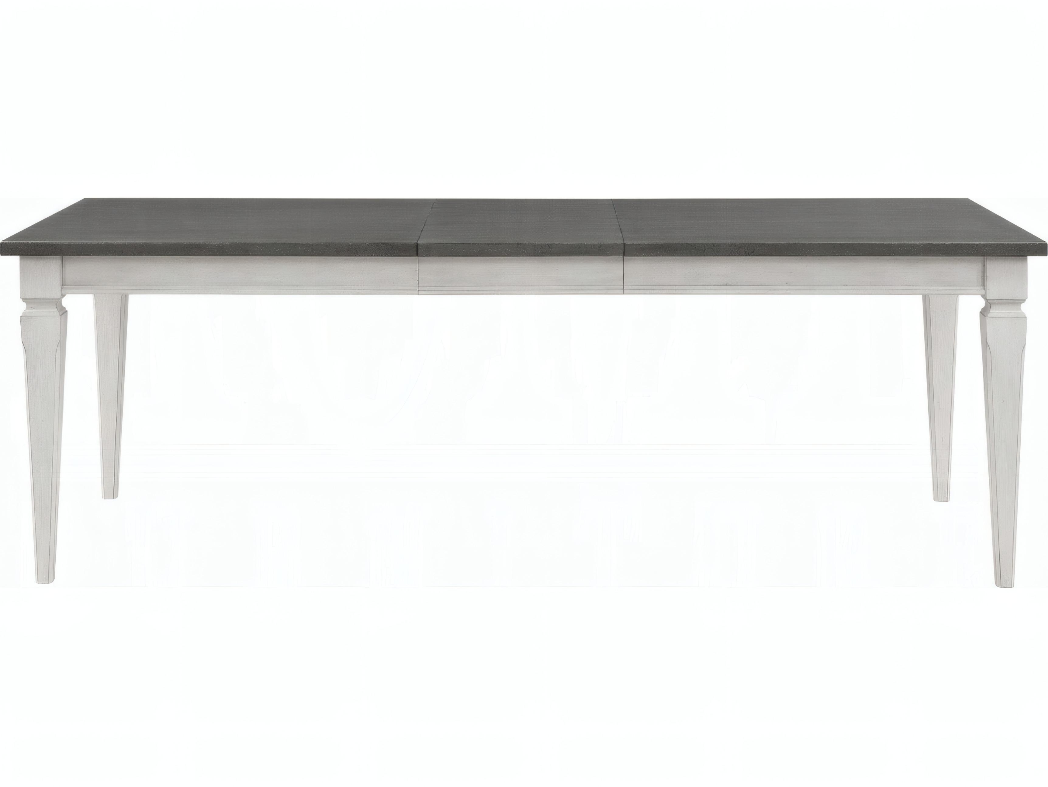 Acme Furniture Katia Rectangular Wood Gray Weathered White Dining Table