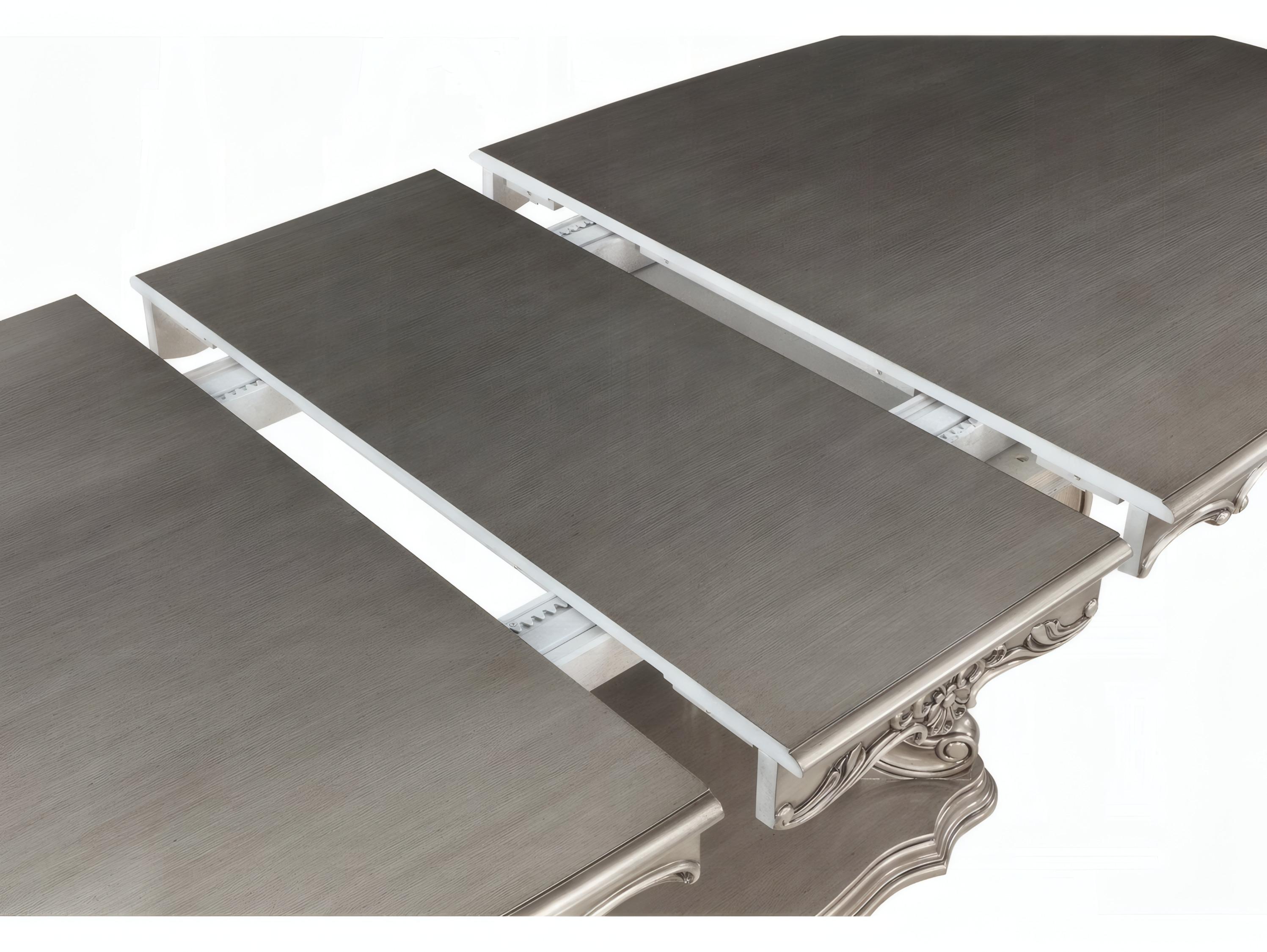 Acme Furniture Ariadne Rectangular Wood Antique Platinum Dining Table