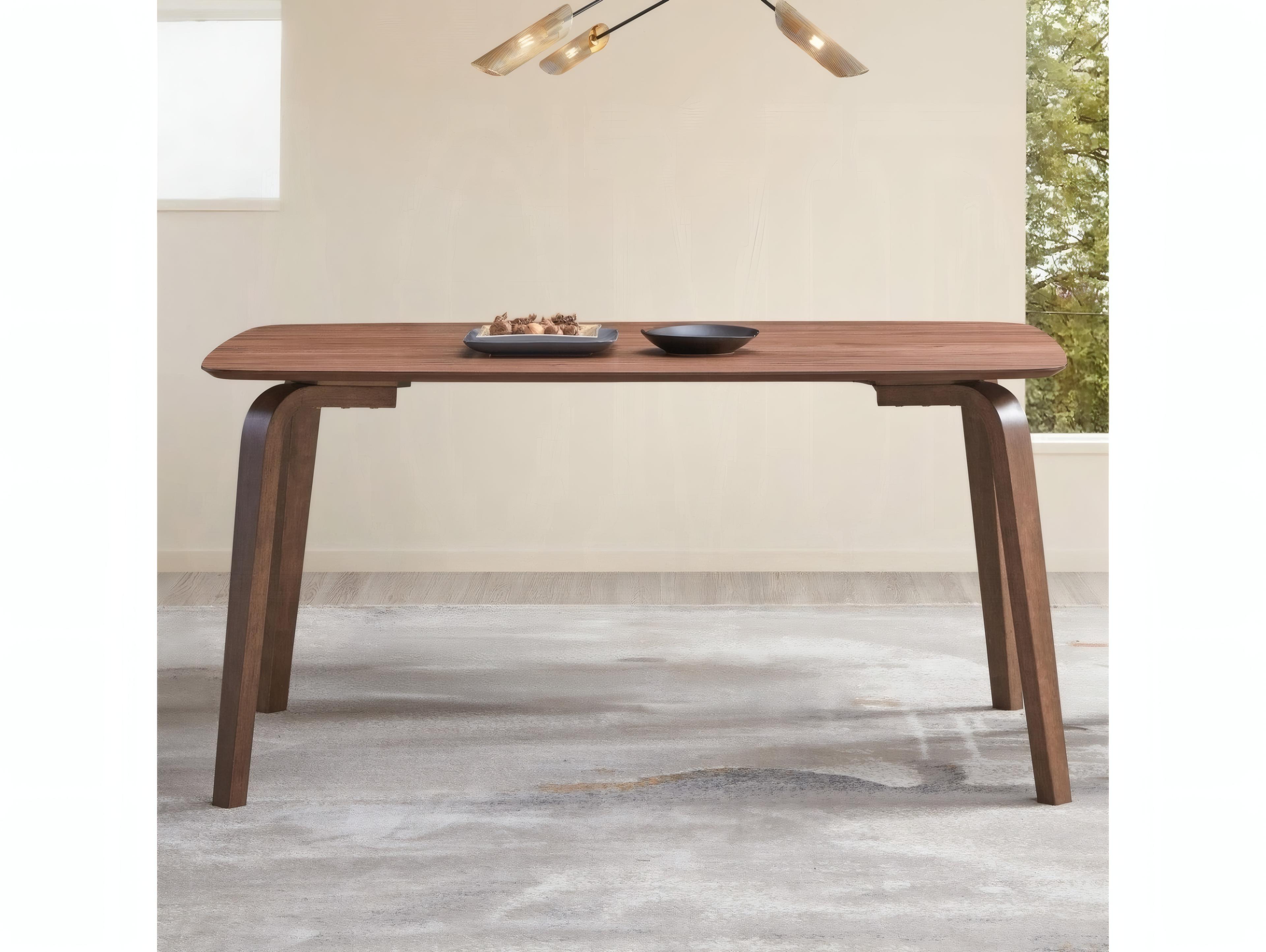 Acme Furniture Casson Rectangular Wood Walnut Dining Table