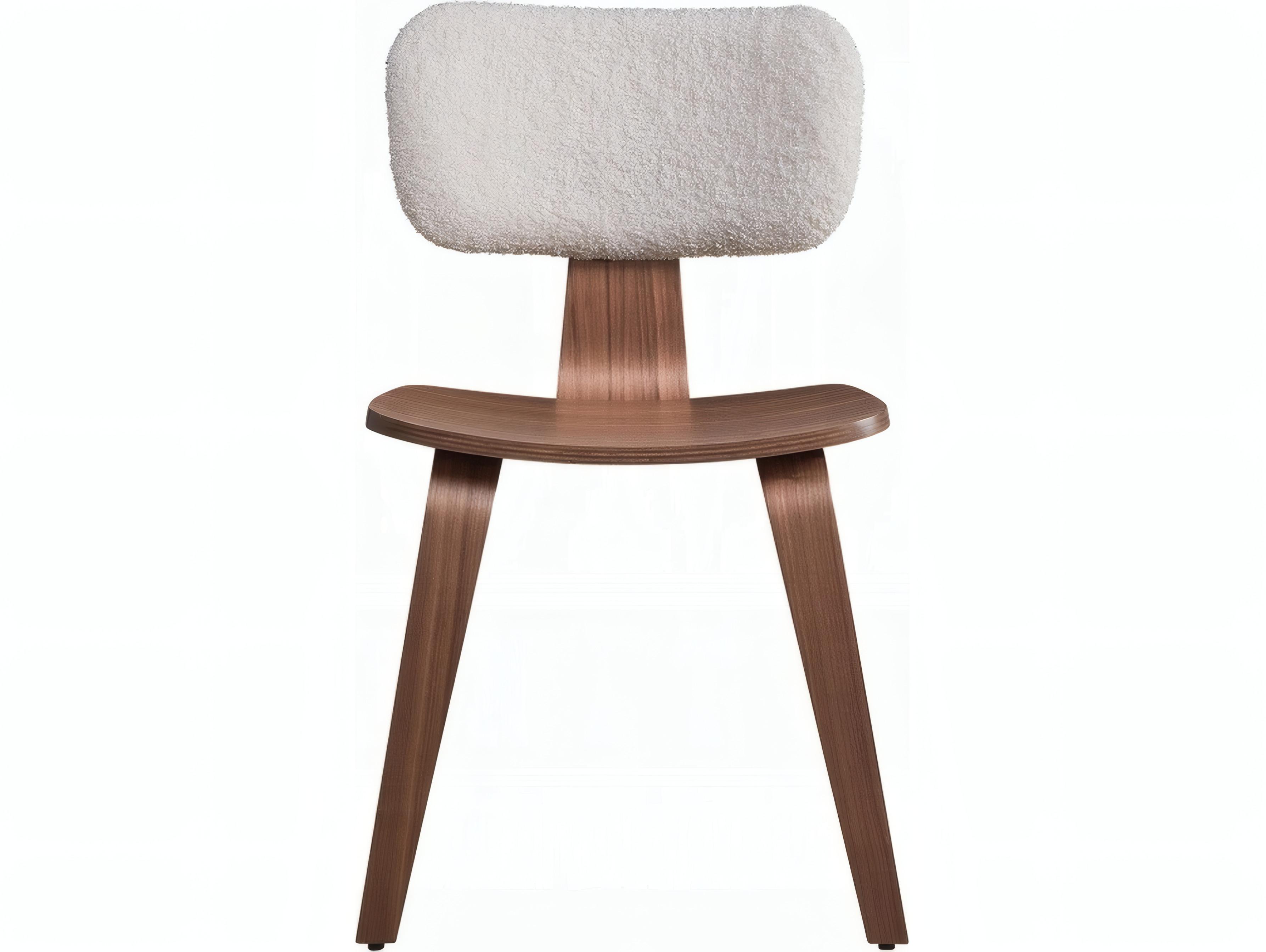 Acme Furniture Casson Rubberwood Brown Upholstered Armless Dining Chair Set of 2