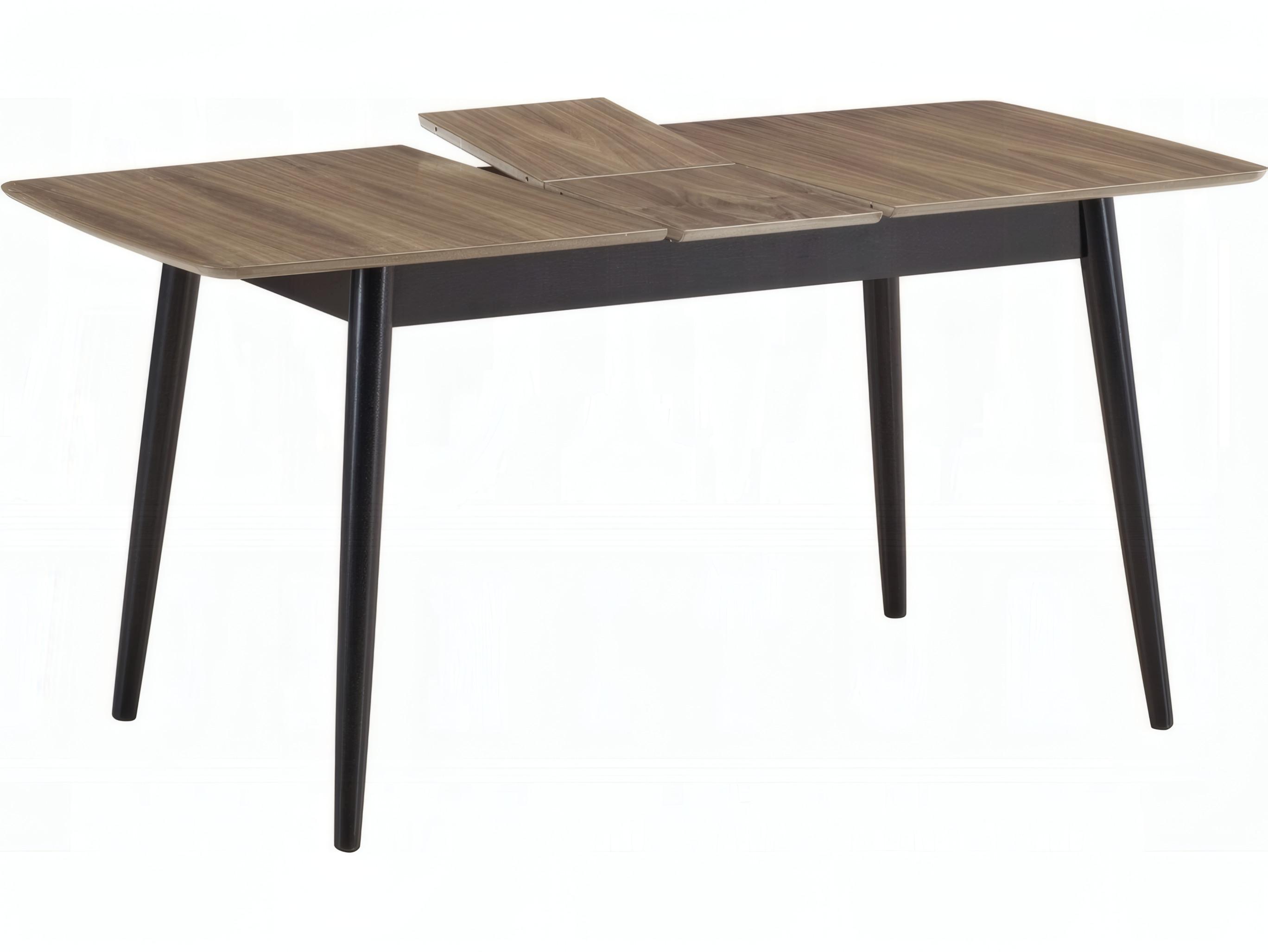 Acme Furniture Lanae Rectangular Wood Natural Black Dining Table