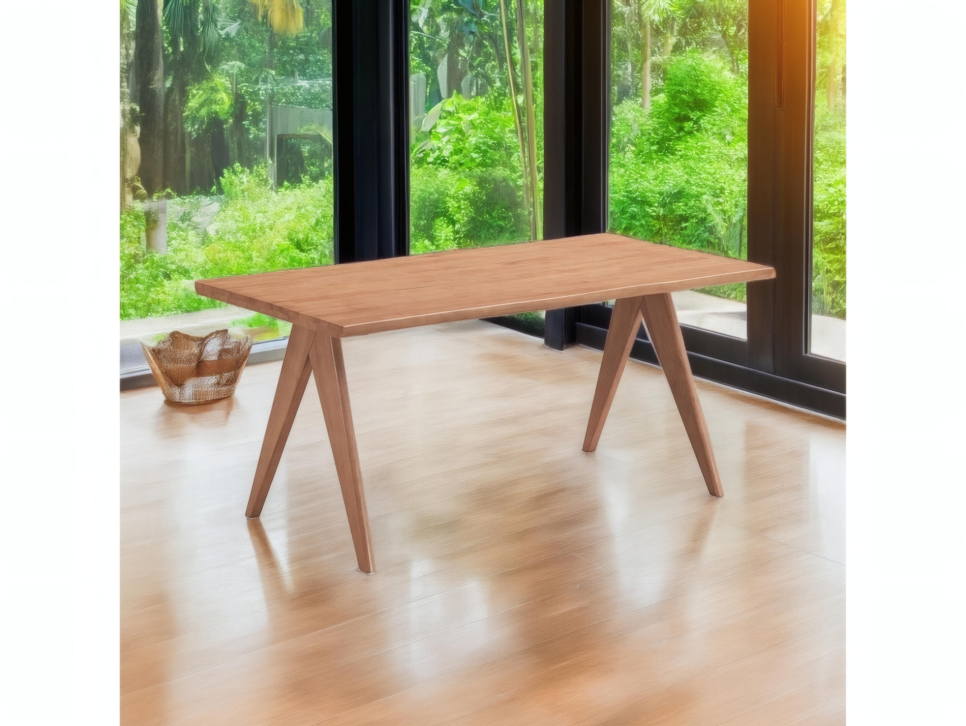 Acme Furniture Velentina Rectangular Wood Natural Dining Table