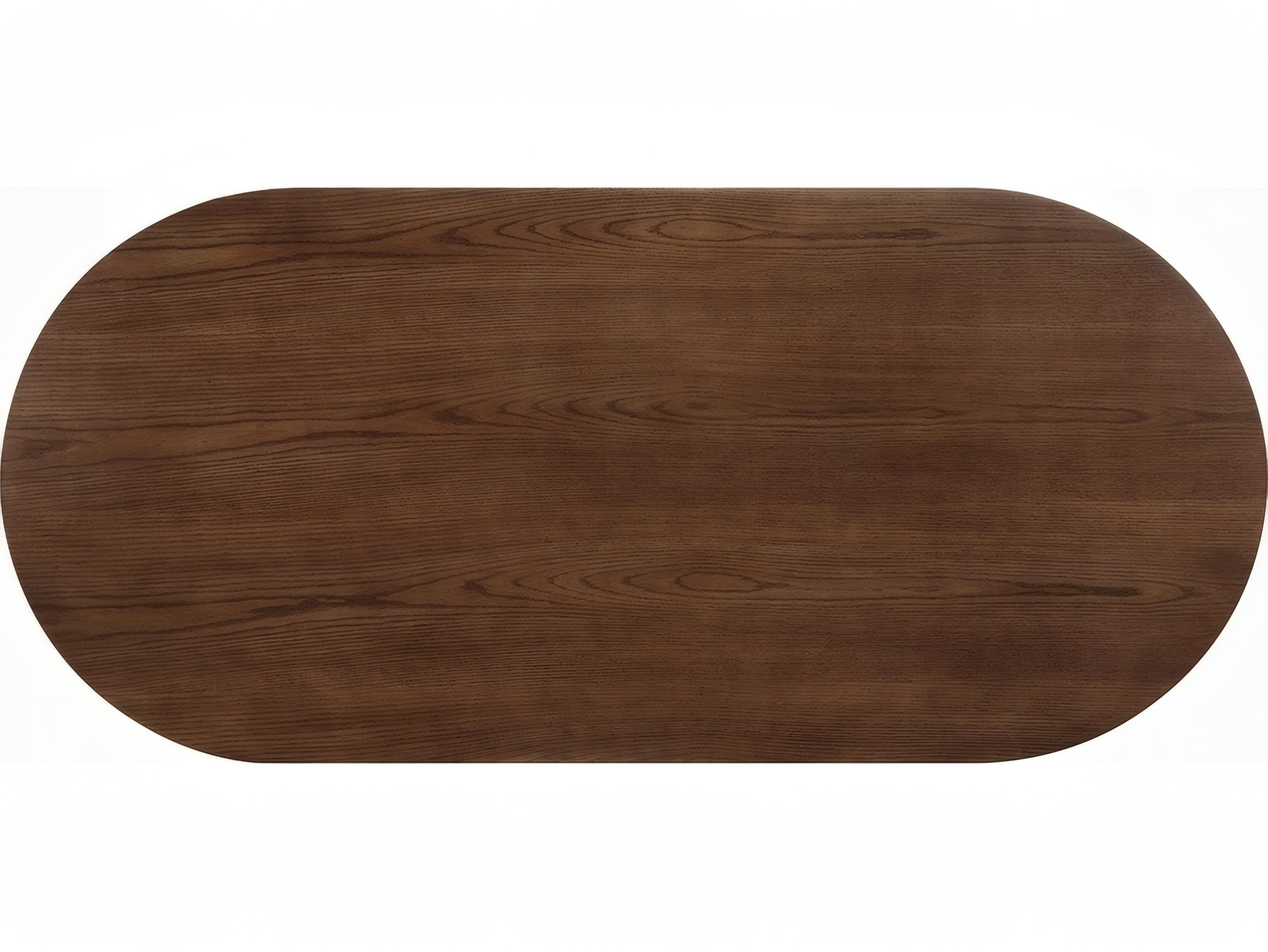 Acme Furniture Gamarya Oval Wood Dark Oak Dining Table