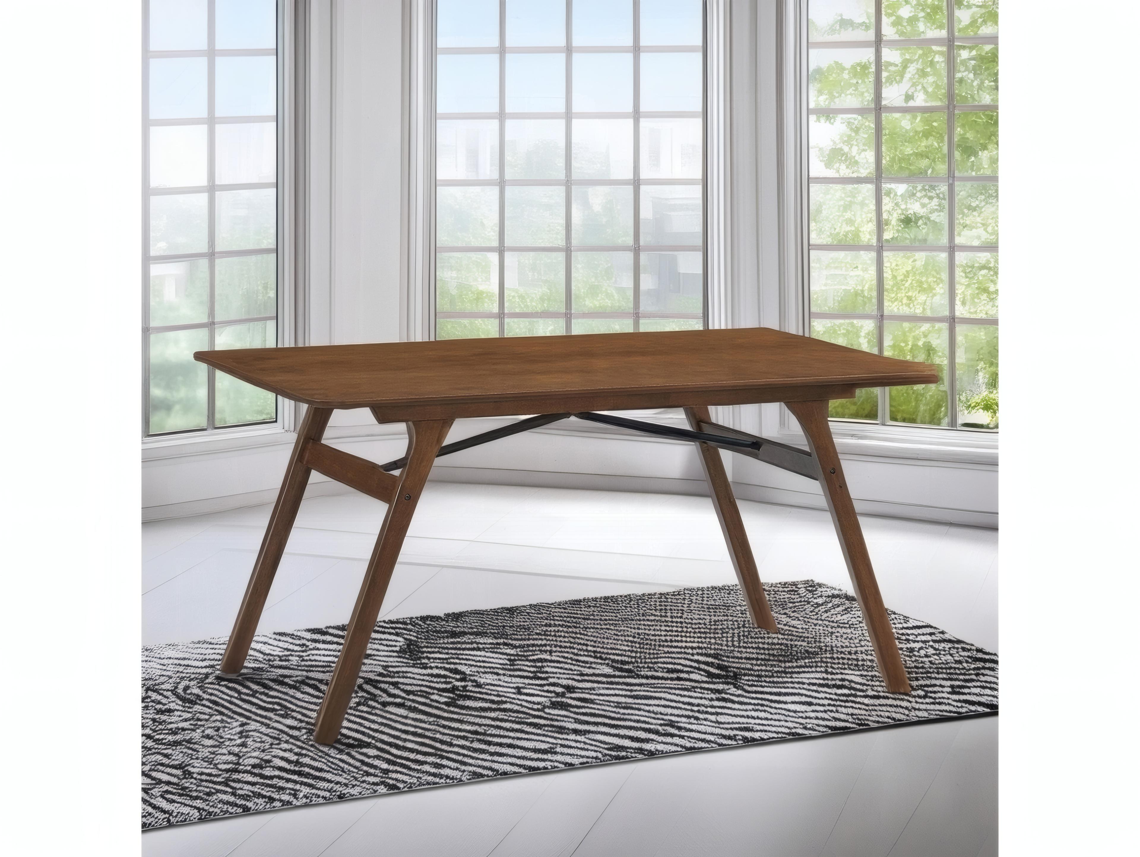 Acme Furniture Kaela Rectangular Wood Walnut Dining Table