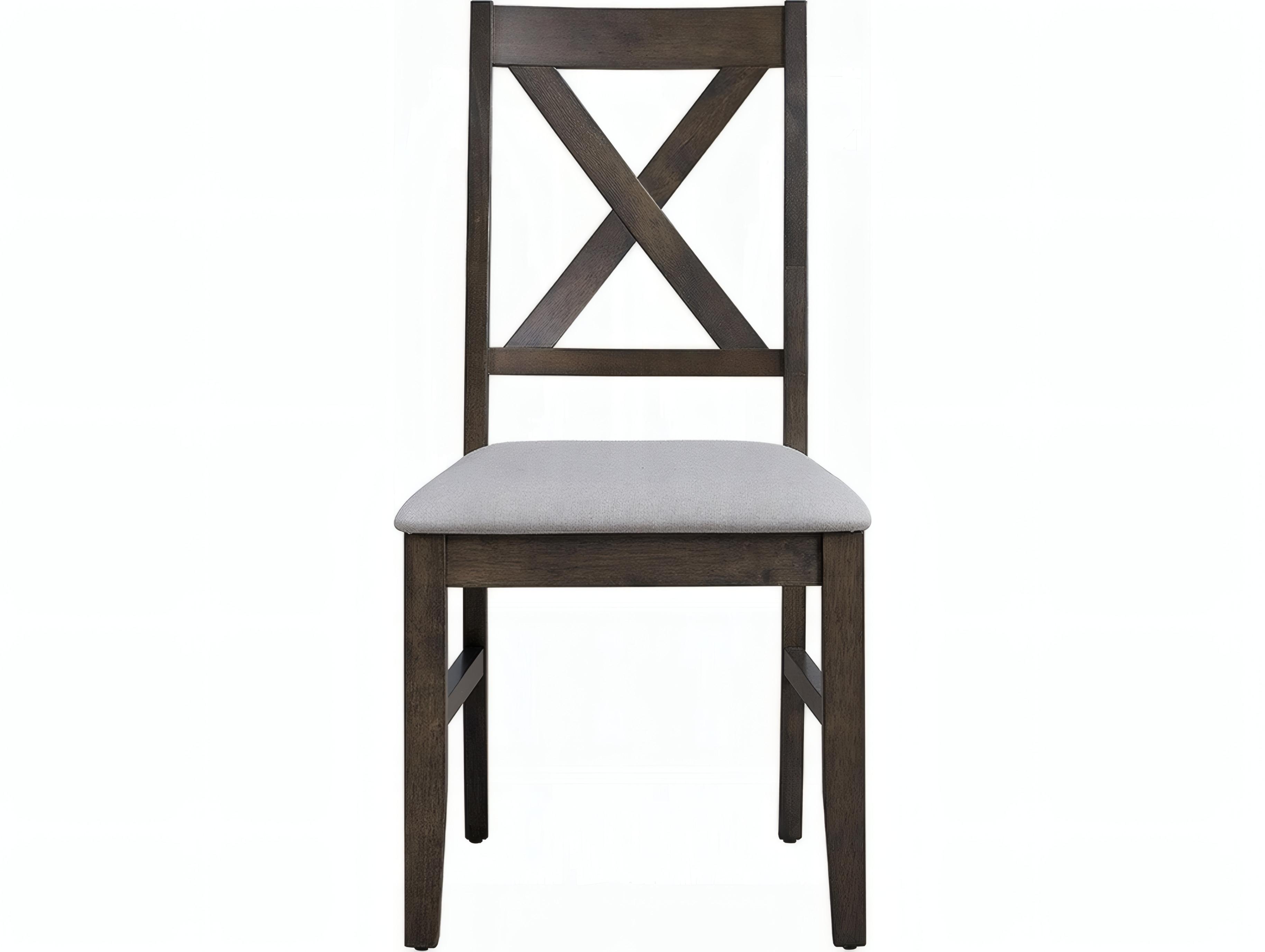 Acme Furniture Marit Plywood Gray Upholstered Armless Dining Chair Set of 2