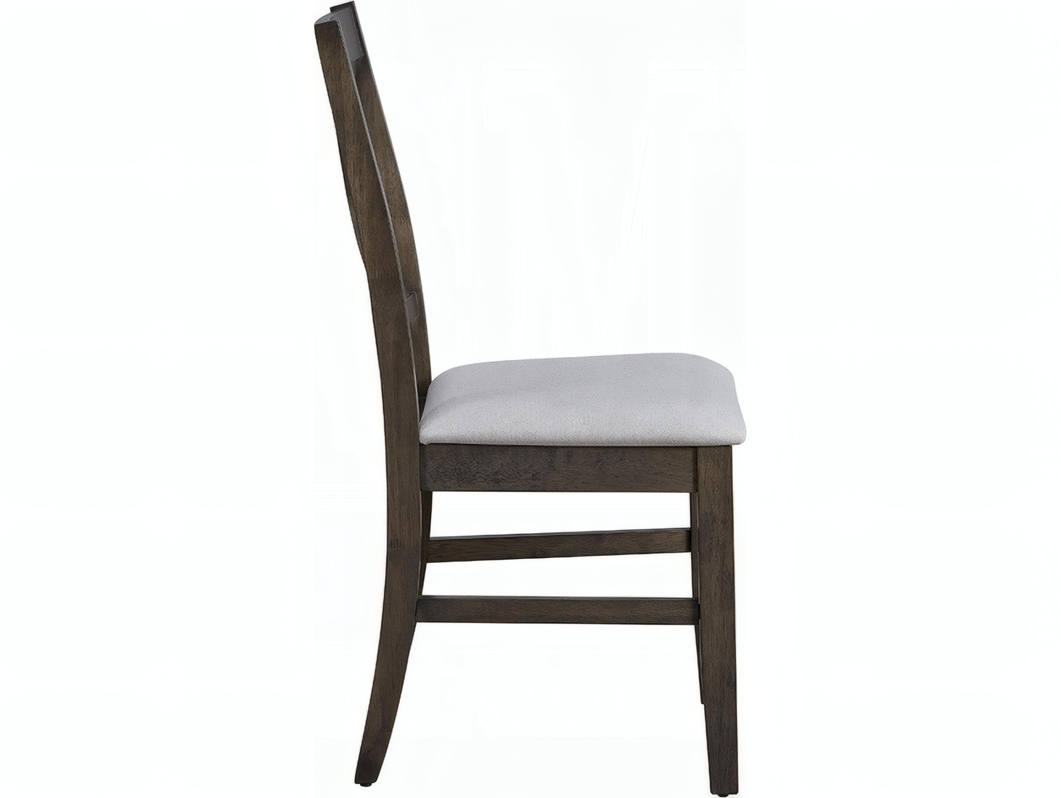 Acme Furniture Marit Plywood Gray Upholstered Armless Dining Chair Set of 2