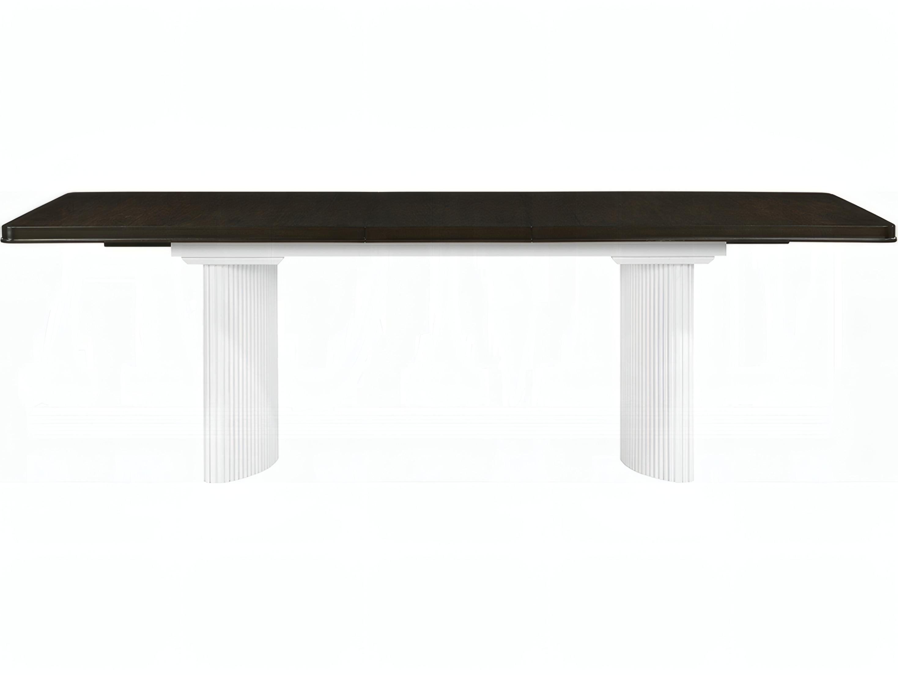 Acme Furniture Carena Rectangular Wood White Walnut Dining Table