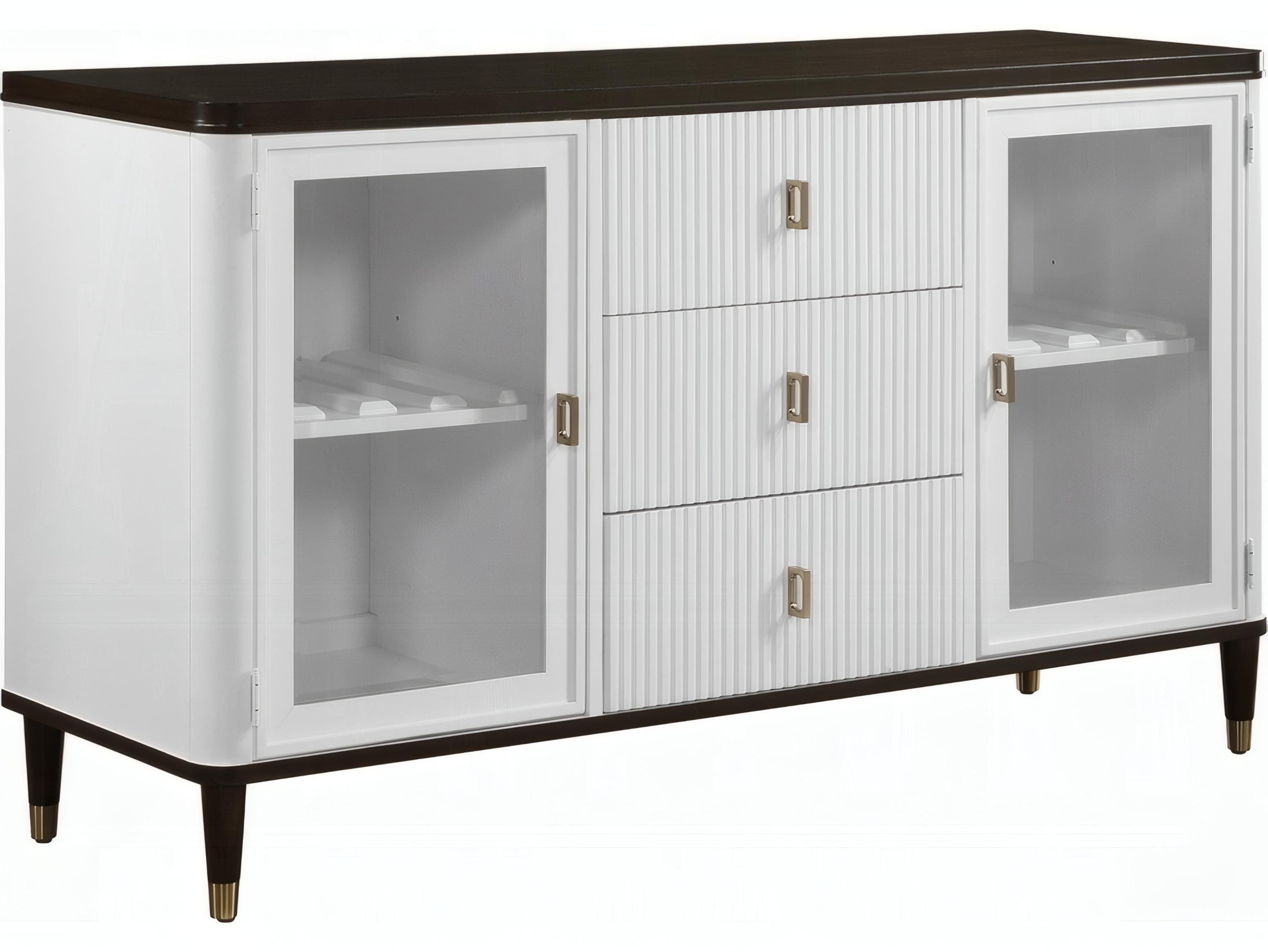 Acme Furniture Carena 62" Poplar Wood White Walnut Sideboard