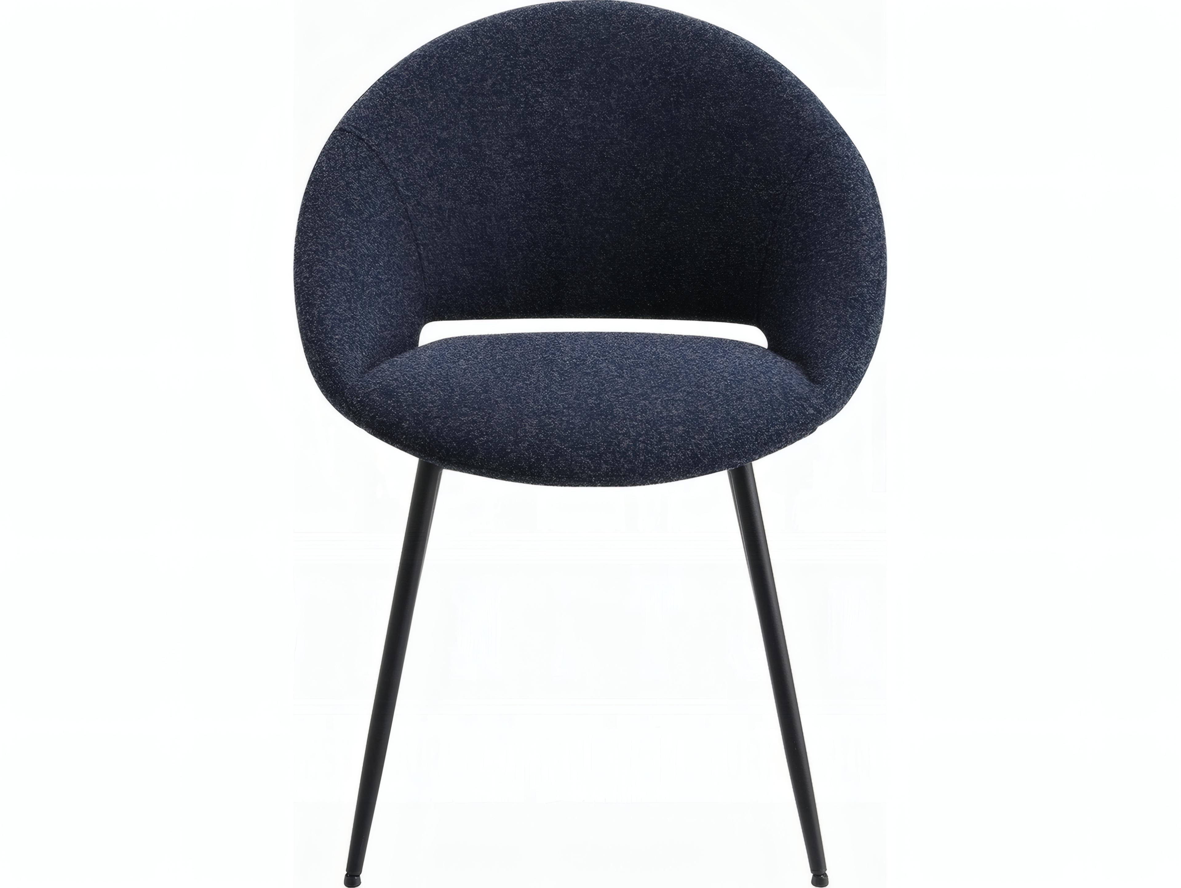 Acme Furniture Klaus Plywood Black Upholstered Armless Dining Chair Set of 2