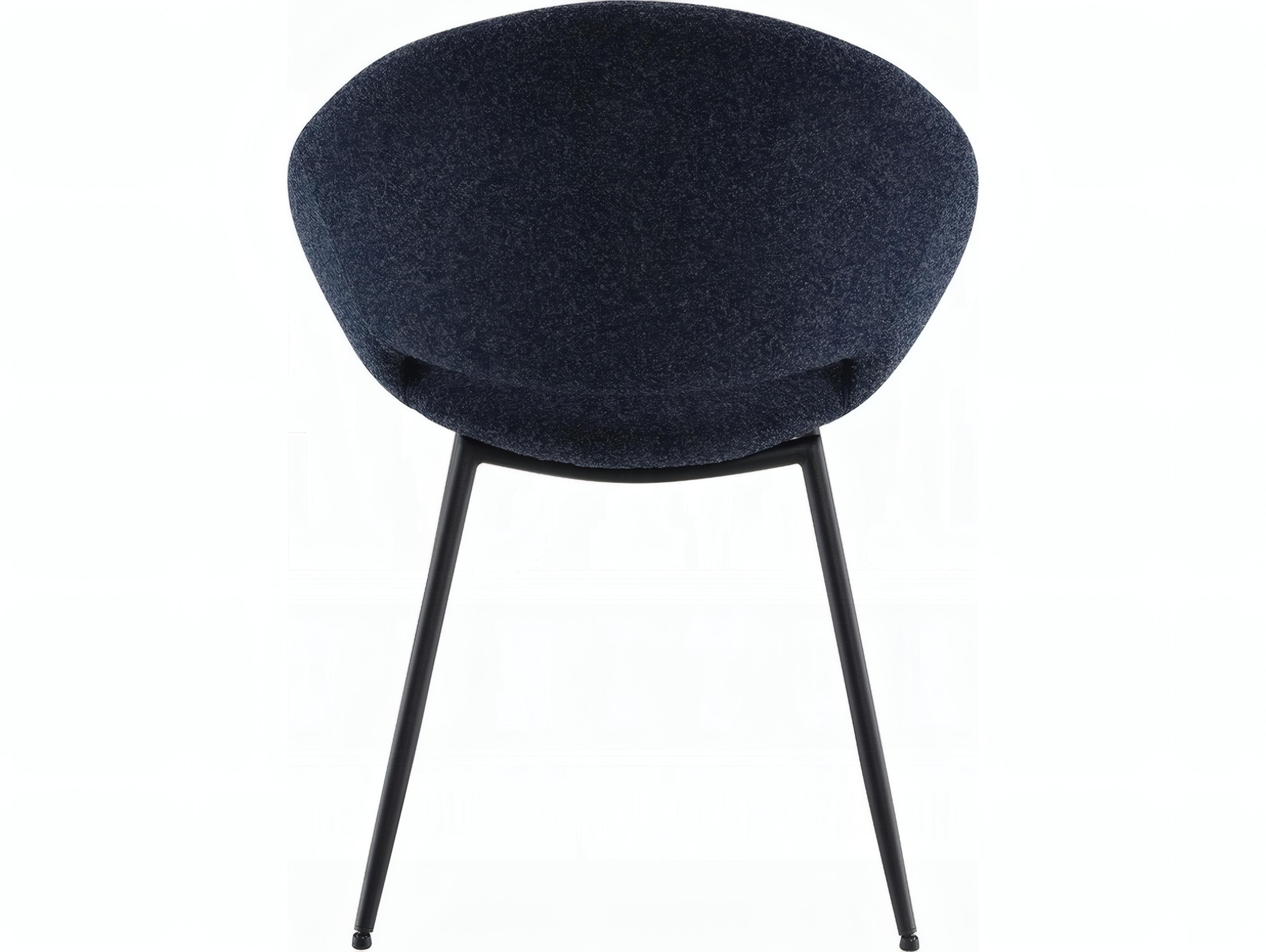 Acme Furniture Klaus Plywood Black Upholstered Armless Dining Chair Set of 2