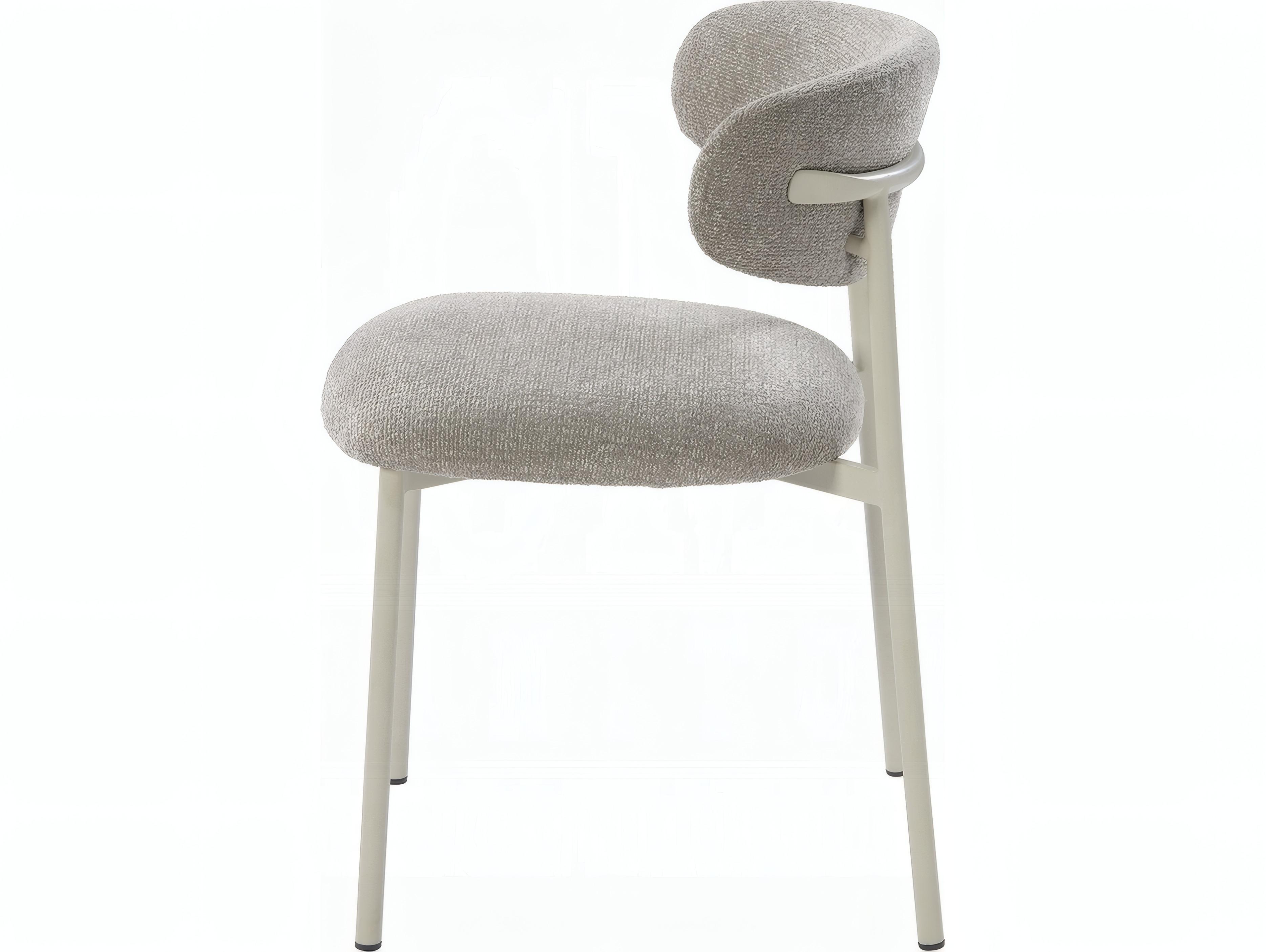 Acme Furniture Gray Upholstered Armless Dining Chair Set of 2