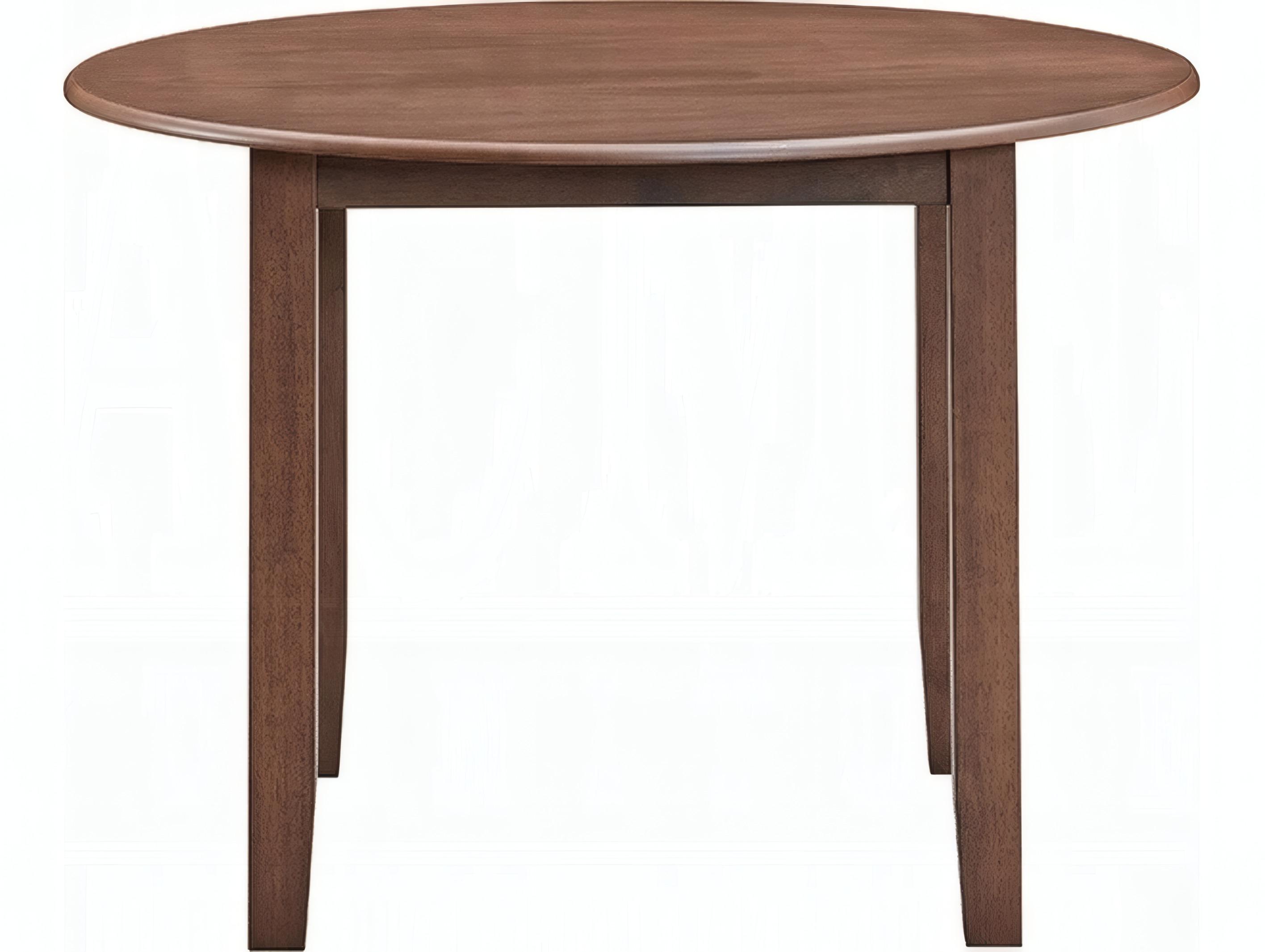 Acme Furniture Ferris Round Wood Brown Dining Table