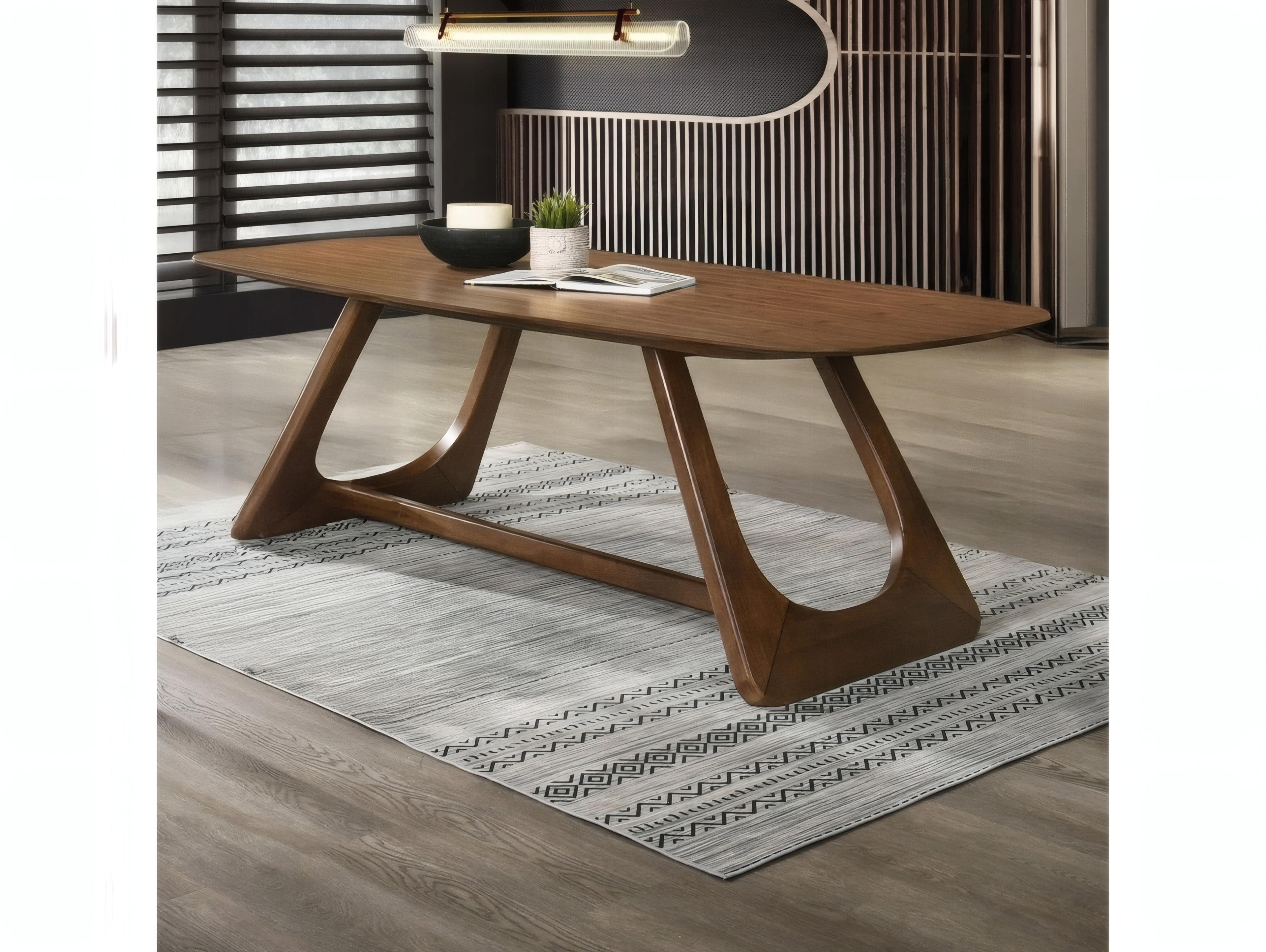 Acme Furniture Hoyte Rectangular Wood Walnut Dining Table