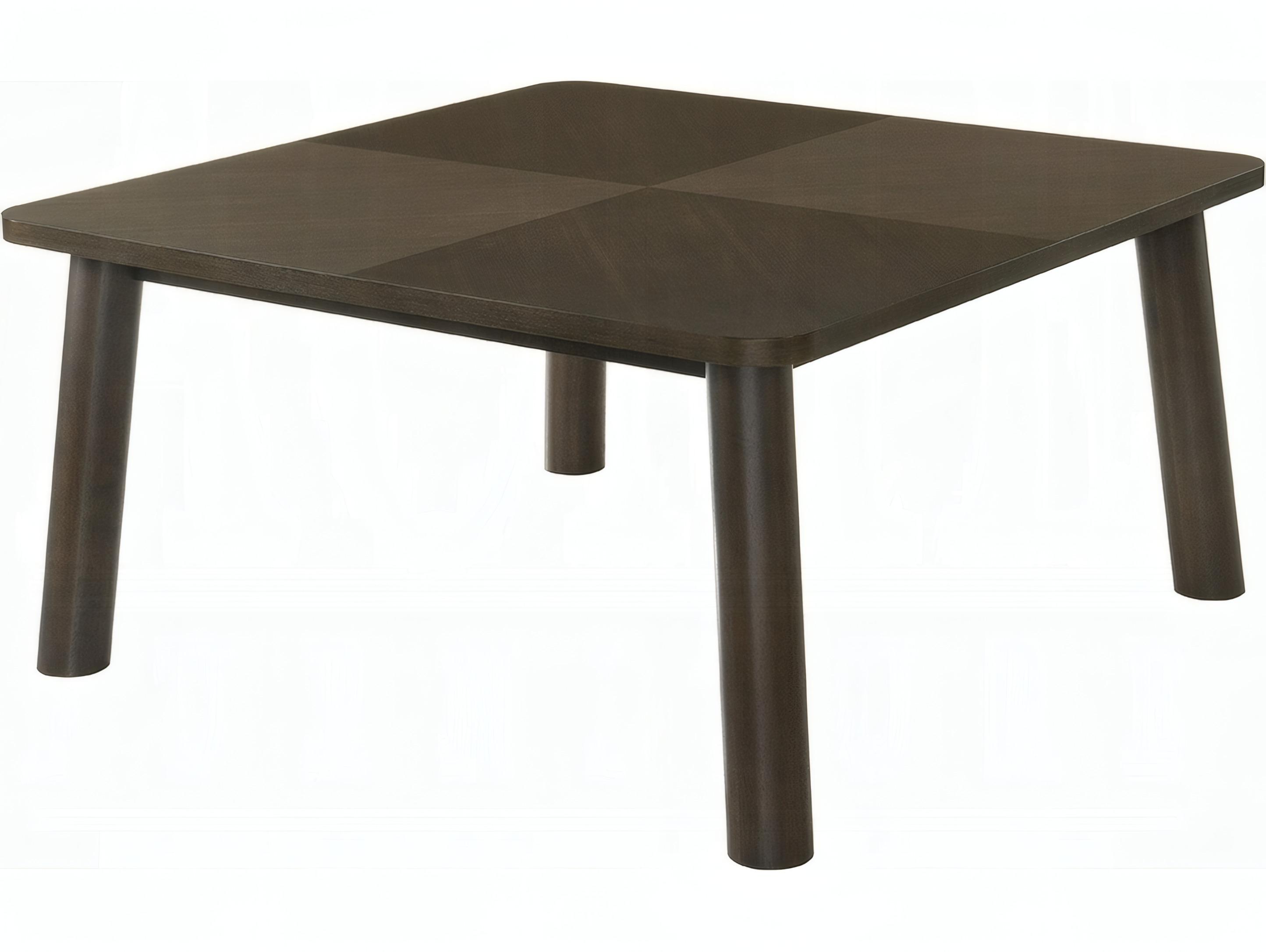 Acme Furniture Mallin Square Wood Walnut Dining Table