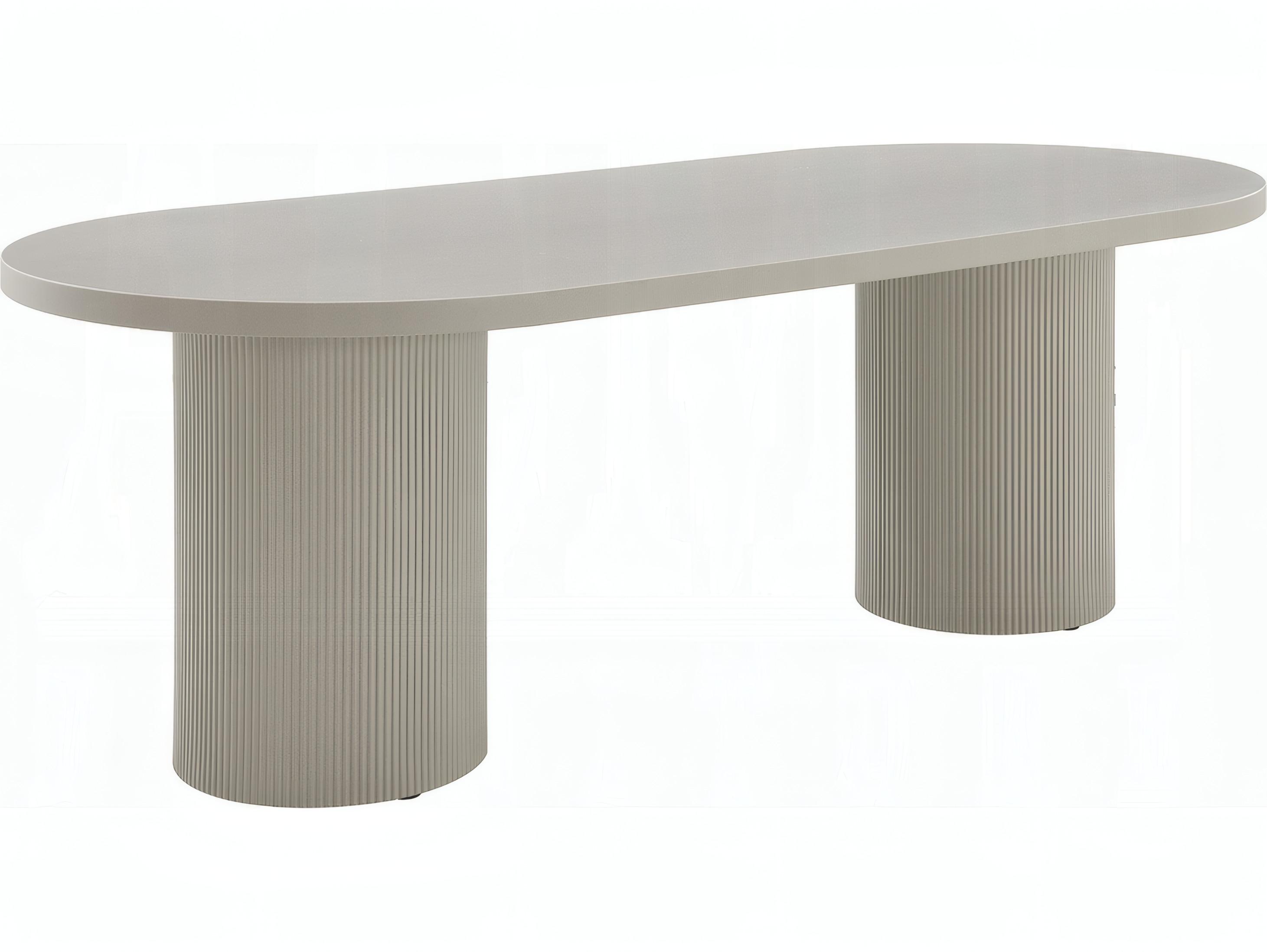 Acme Furniture Laela Oval Wood Bone White Dining Table