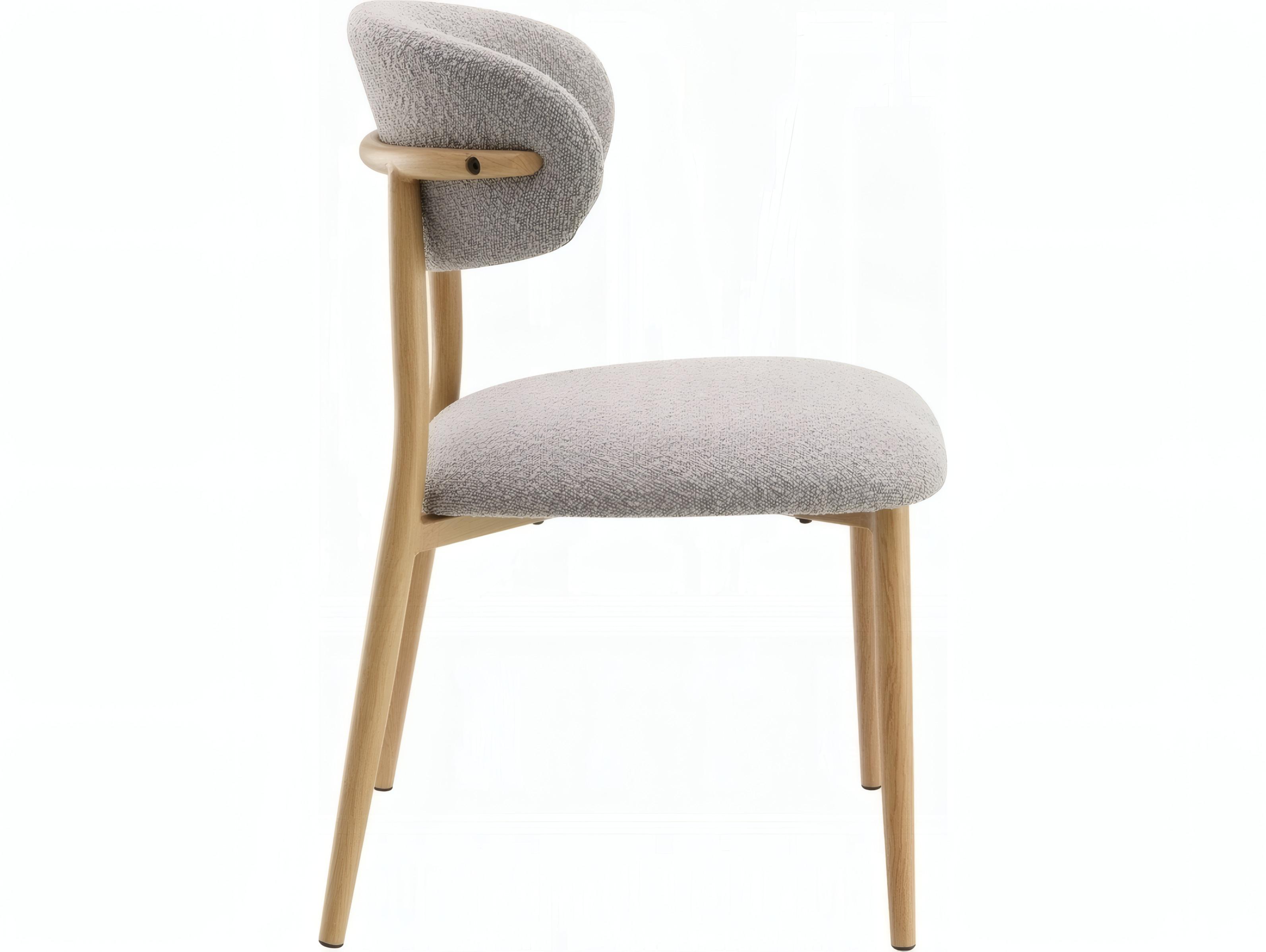 Acme Furniture Kacey Gray Upholstered Armless Dining Chair Set of 2