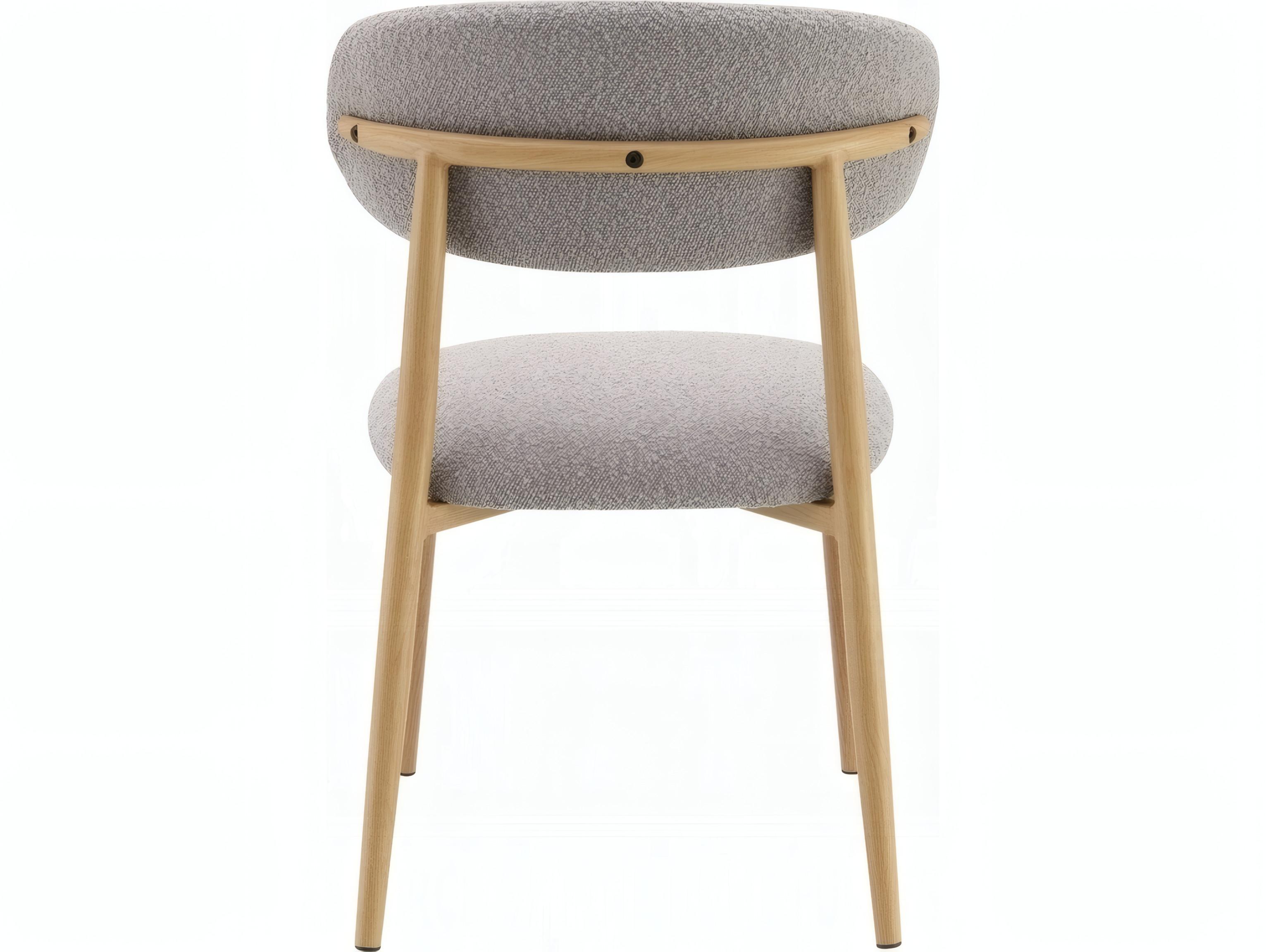 Acme Furniture Kacey Gray Upholstered Armless Dining Chair Set of 2