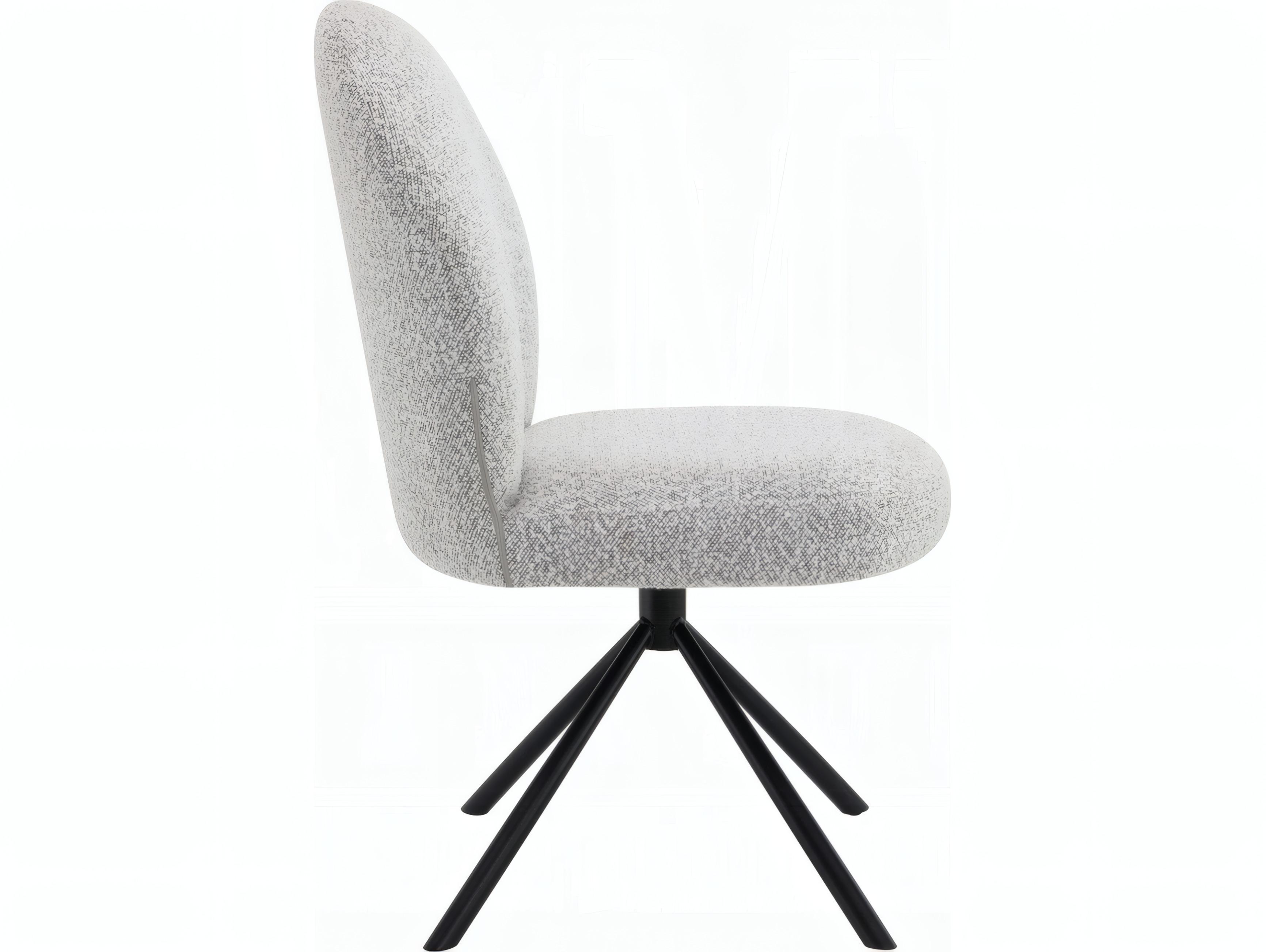 Acme Furniture Lawton Black Upholstered Armless Dining Chair Set of 2