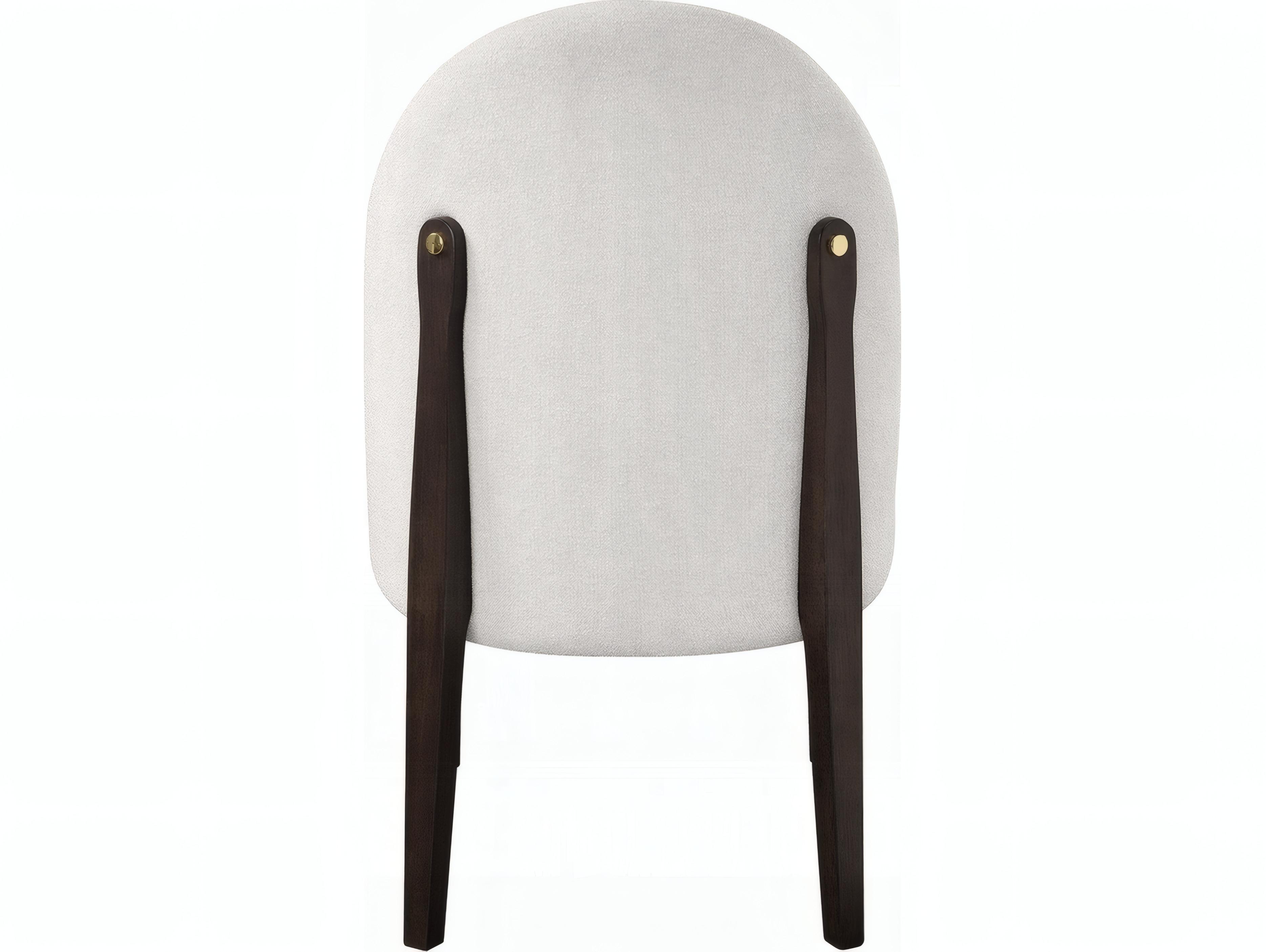 Acme Furniture Clayten Rubberwood Beige Upholstered Armless Dining Chair Set of 2